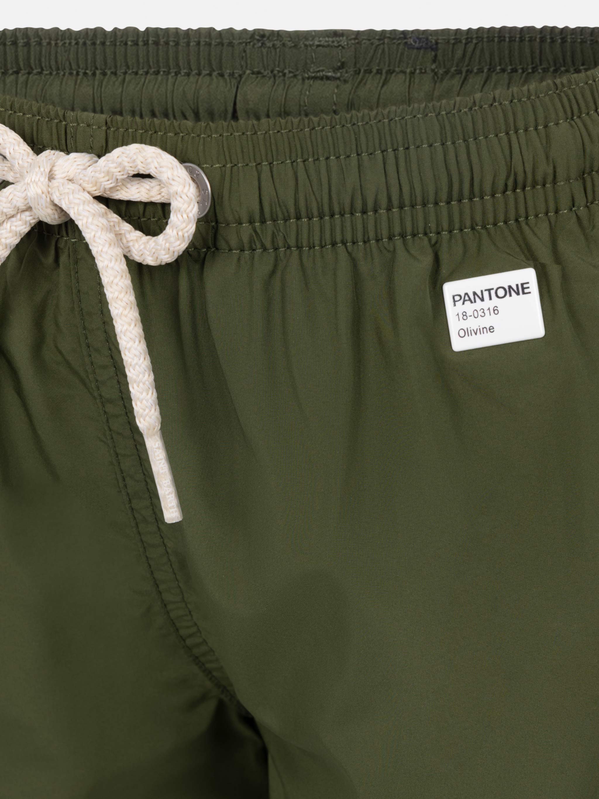 Jean Lighting Pantone lightweight military green swim shorts  | PANTONE® SPECIAL EDITION - Image 3
