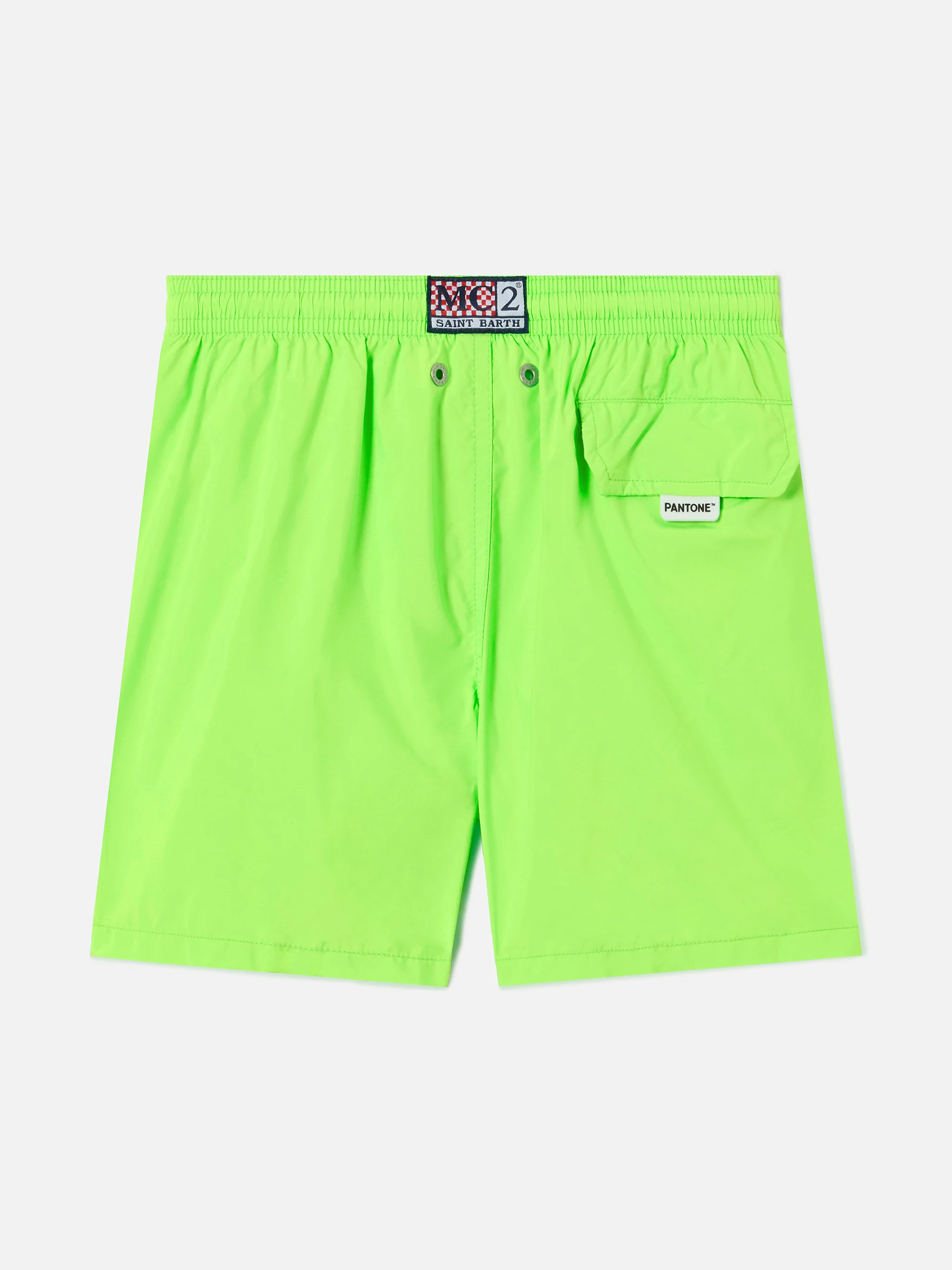 Jean Lighting Pantone swim shorts solid Fluo Green - Image 2