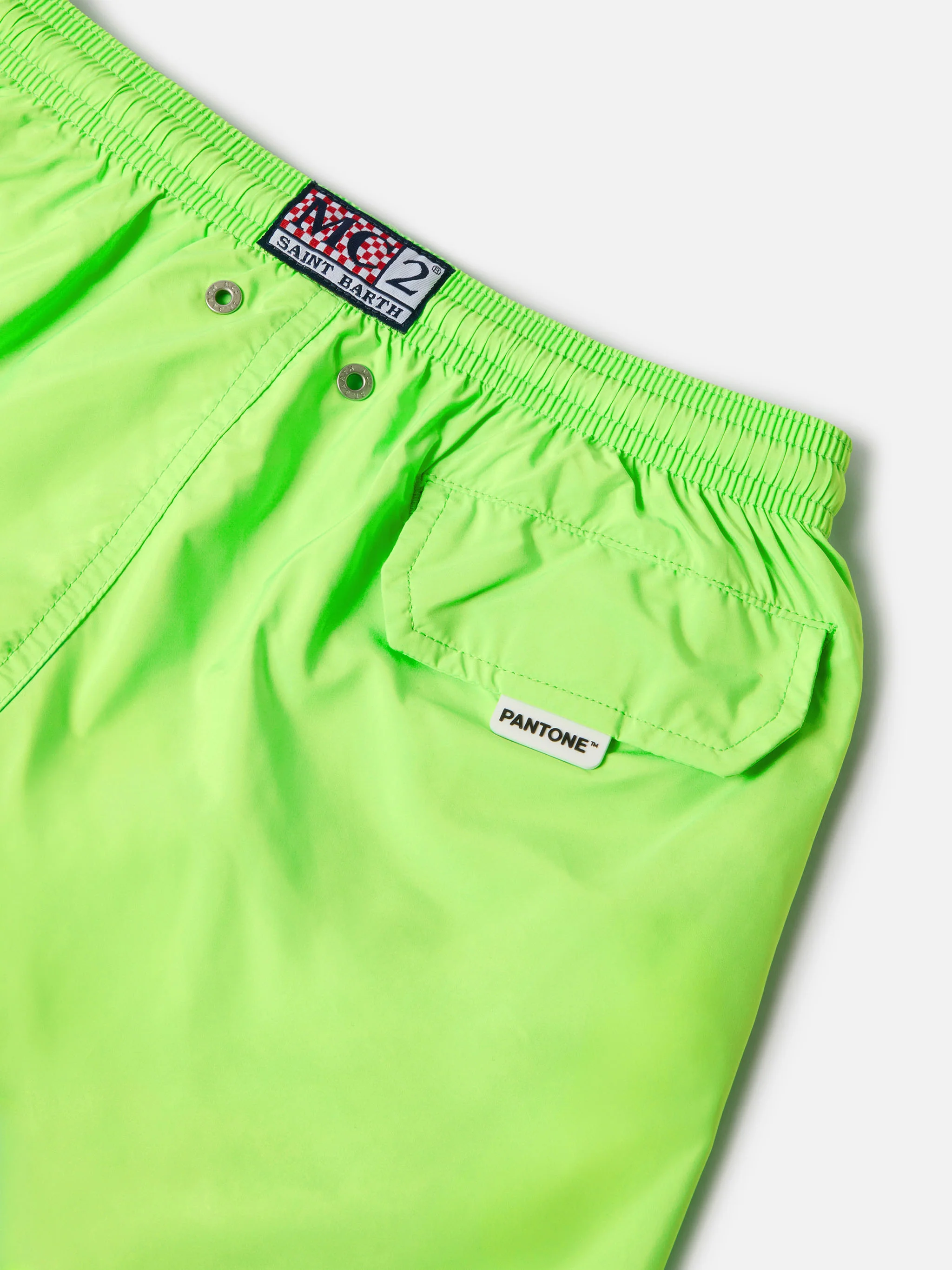 Jean Lighting Pantone swim shorts solid Fluo Green - Image 3