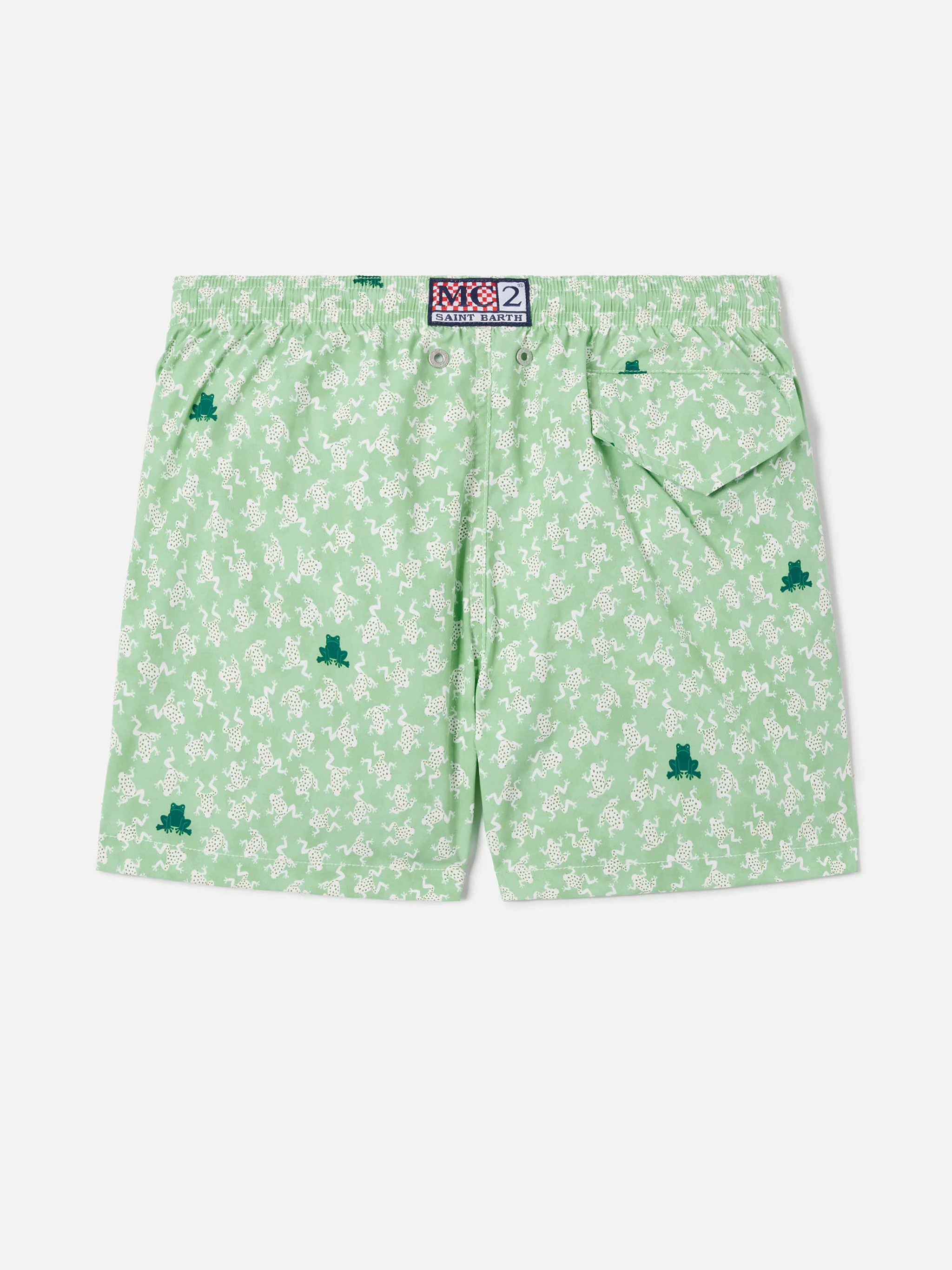 Jean Lighting Stretch swim shorts with all-over frogs print - Image 2