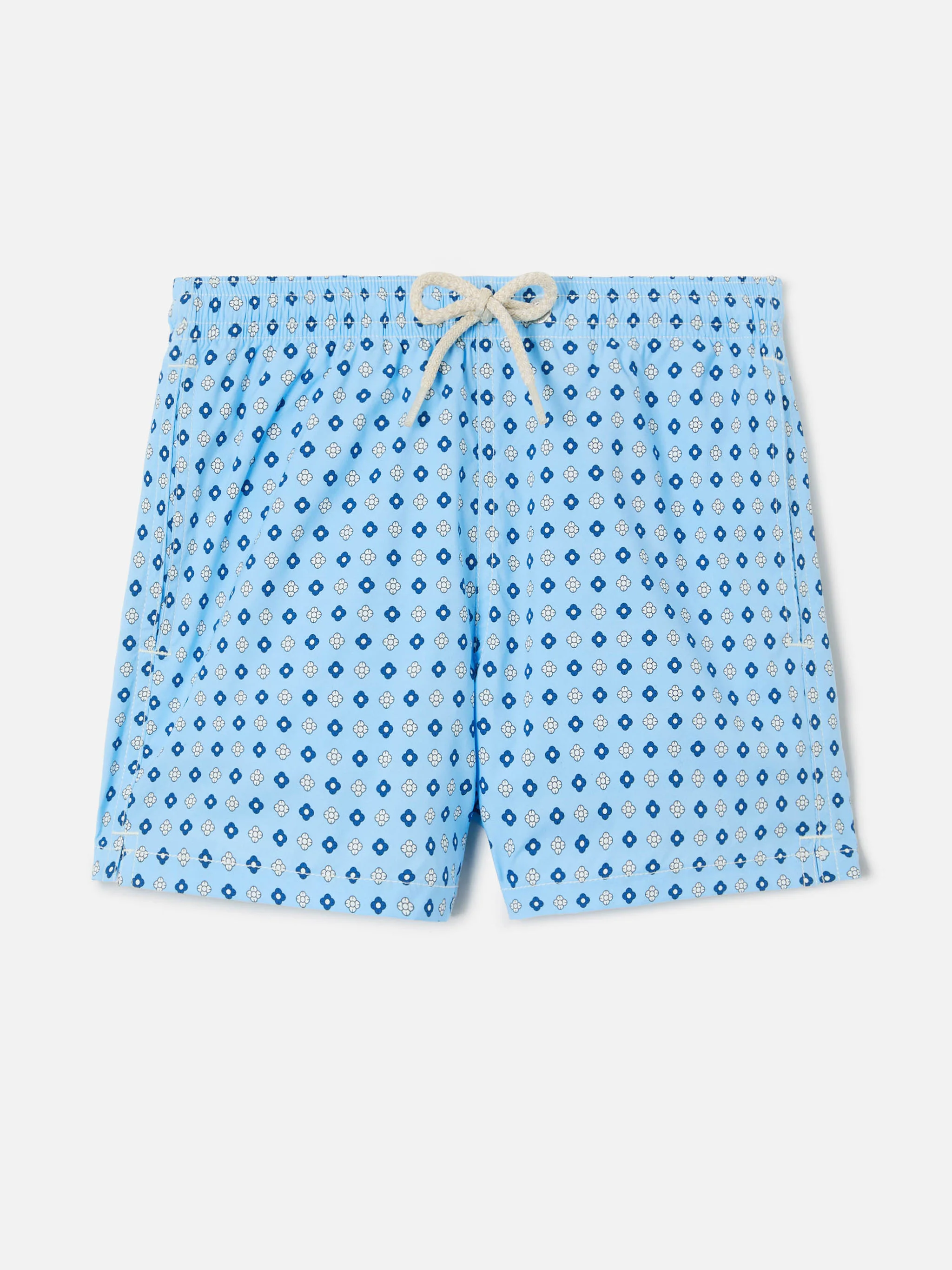 Jean Lighting Stretch swim shorts with all-over geometric floral print