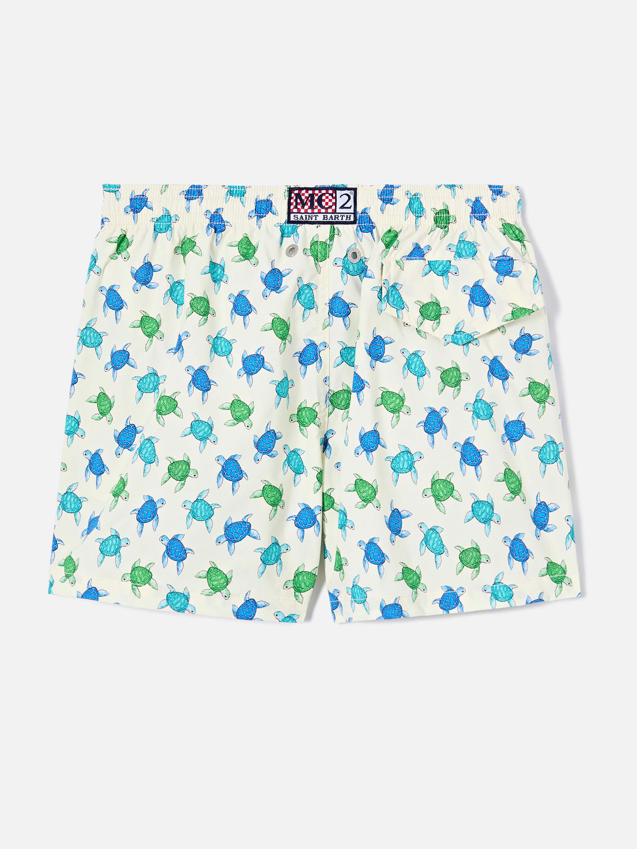 Jean Lighting Stretch swim shorts with all-over turtles print - Image 2