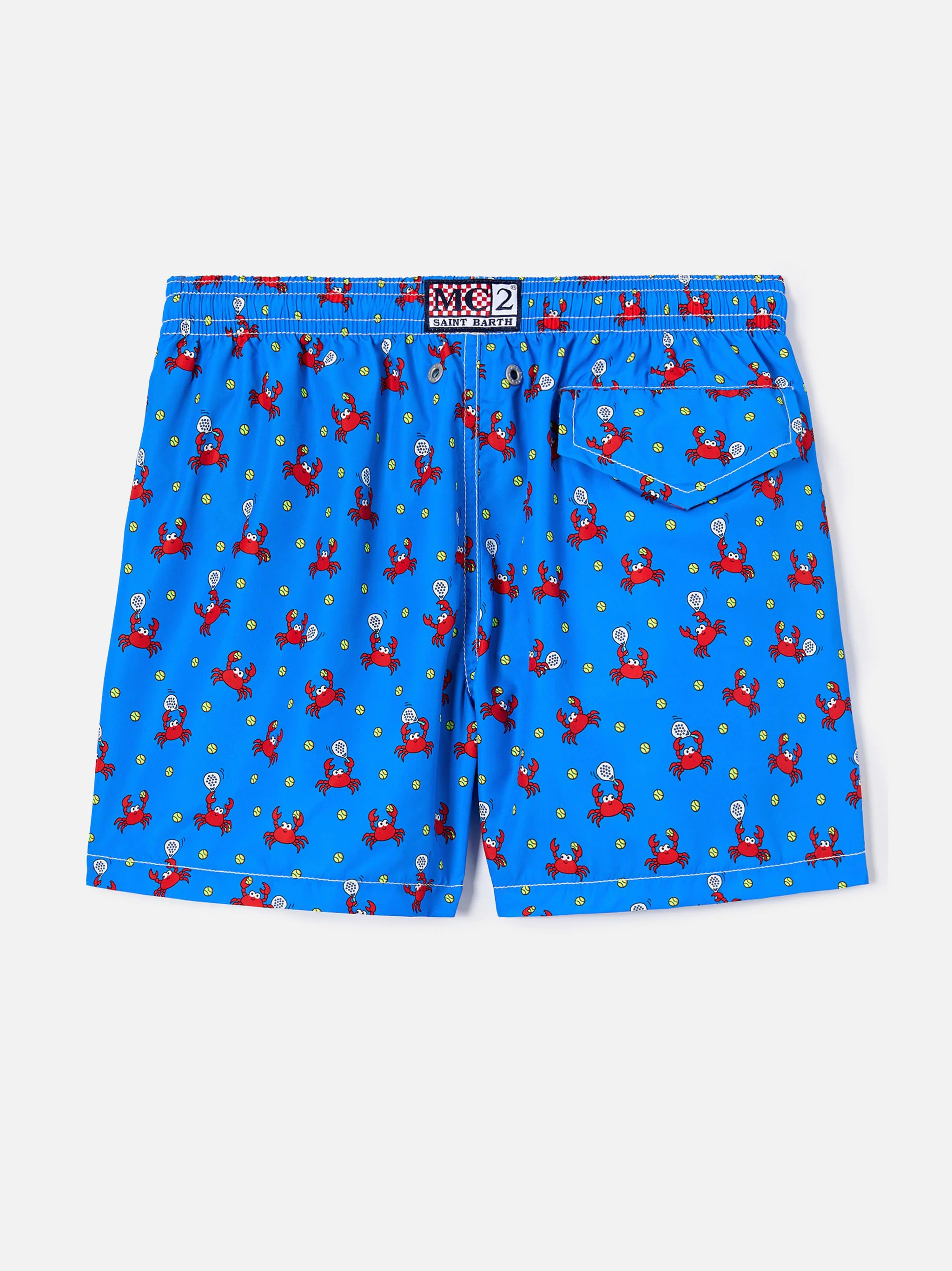 Jean Lighting swim shorts with Crab Playing Padel all-over print - Image 2