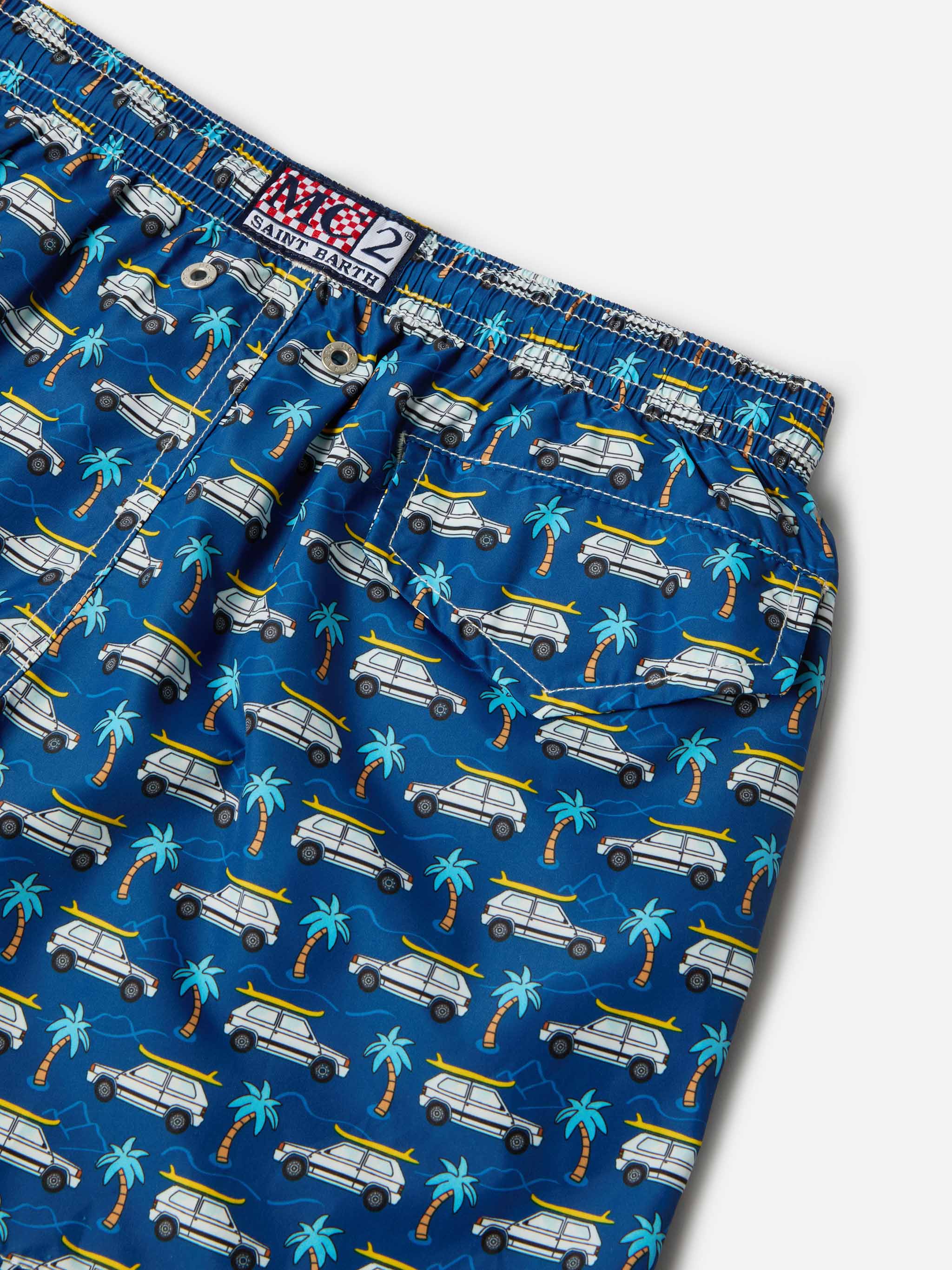 Jean Lighting swim shorts with Fiat Panda all-over print | Special Edition - Image 3