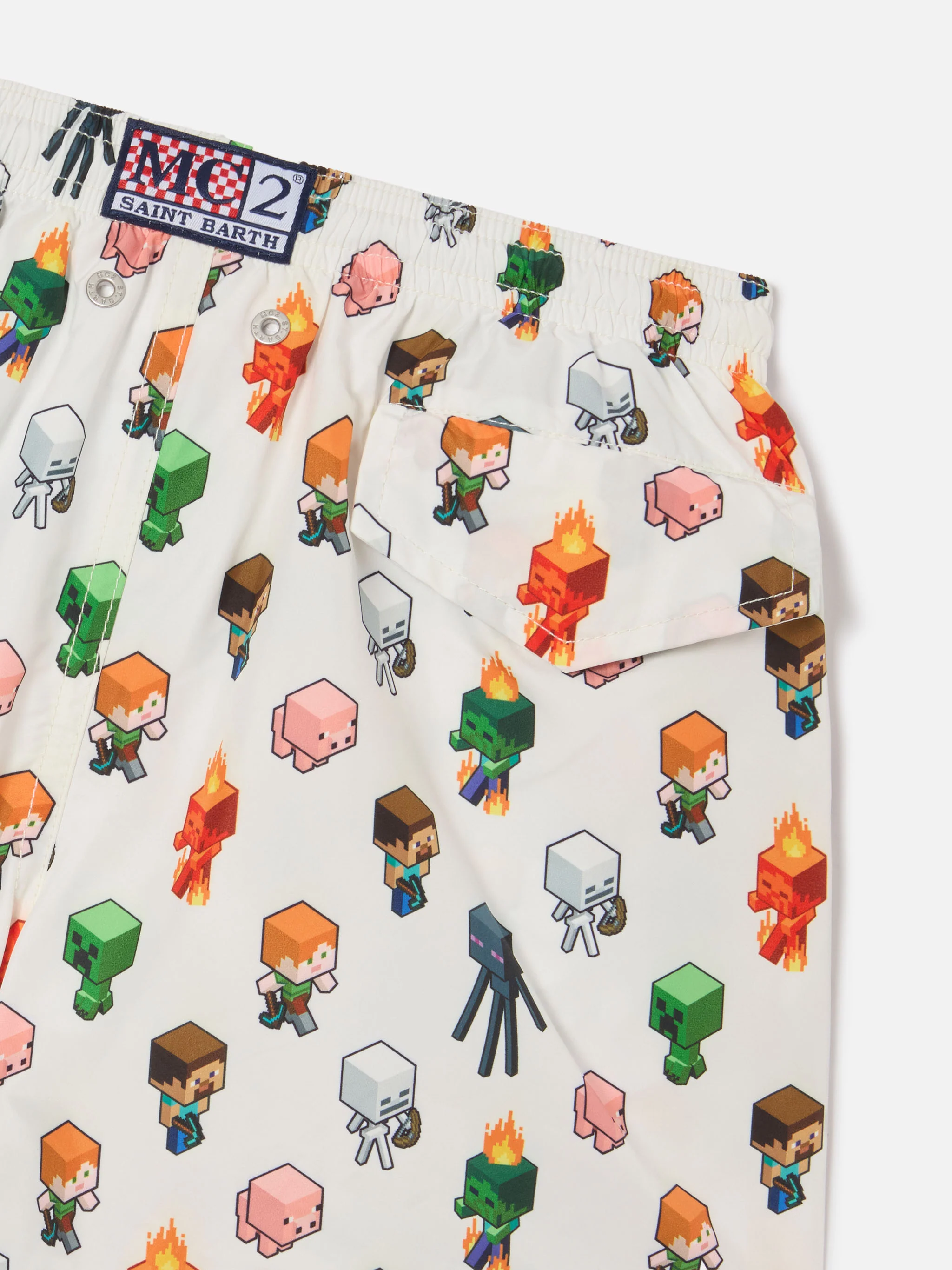 Jean Lighting swim shorts with Minecraft all-over print | Special Edition - Image 3
