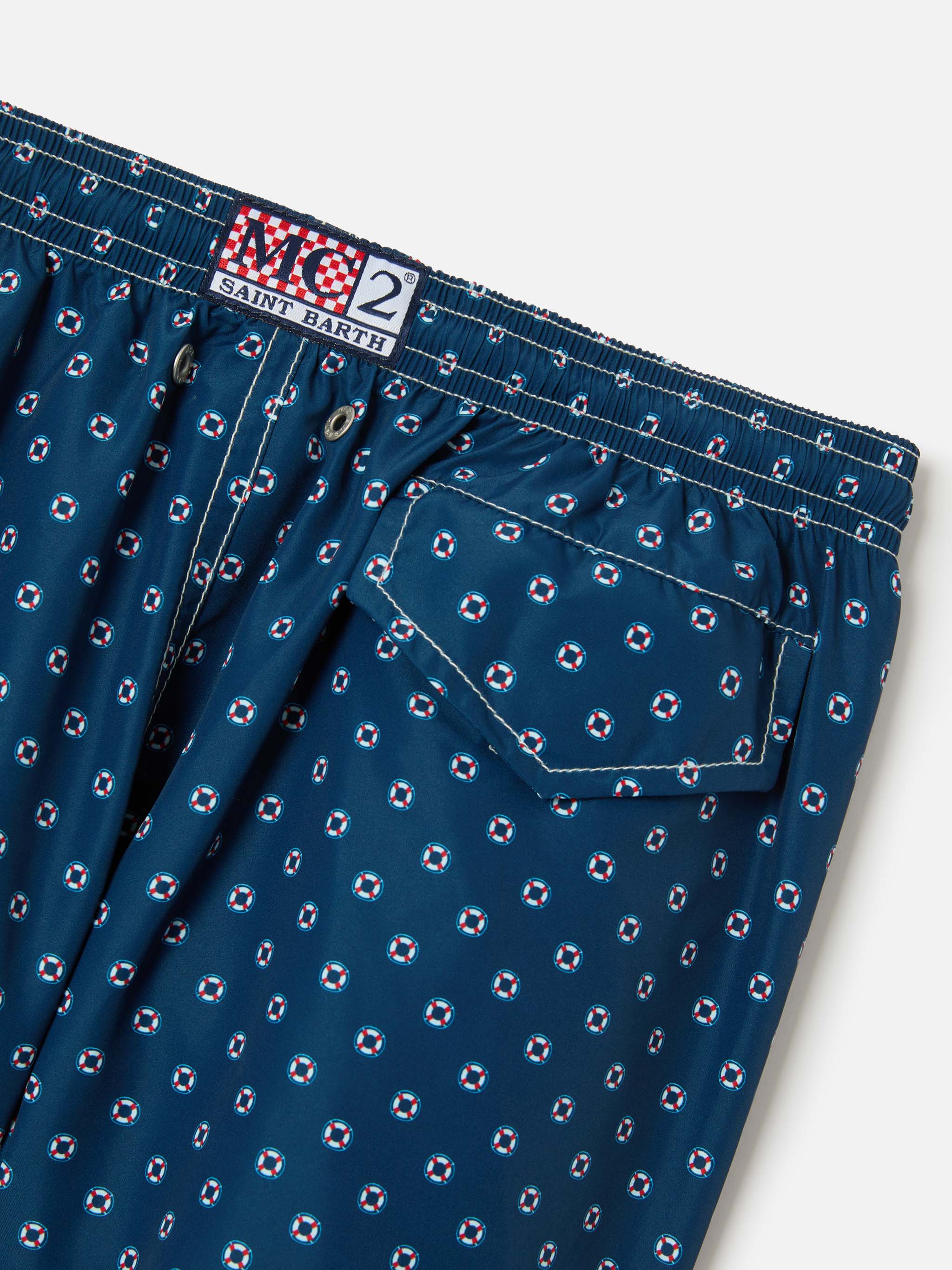 Jean Lighting swim shorts with Mini Life Saver all-over print - Image 3