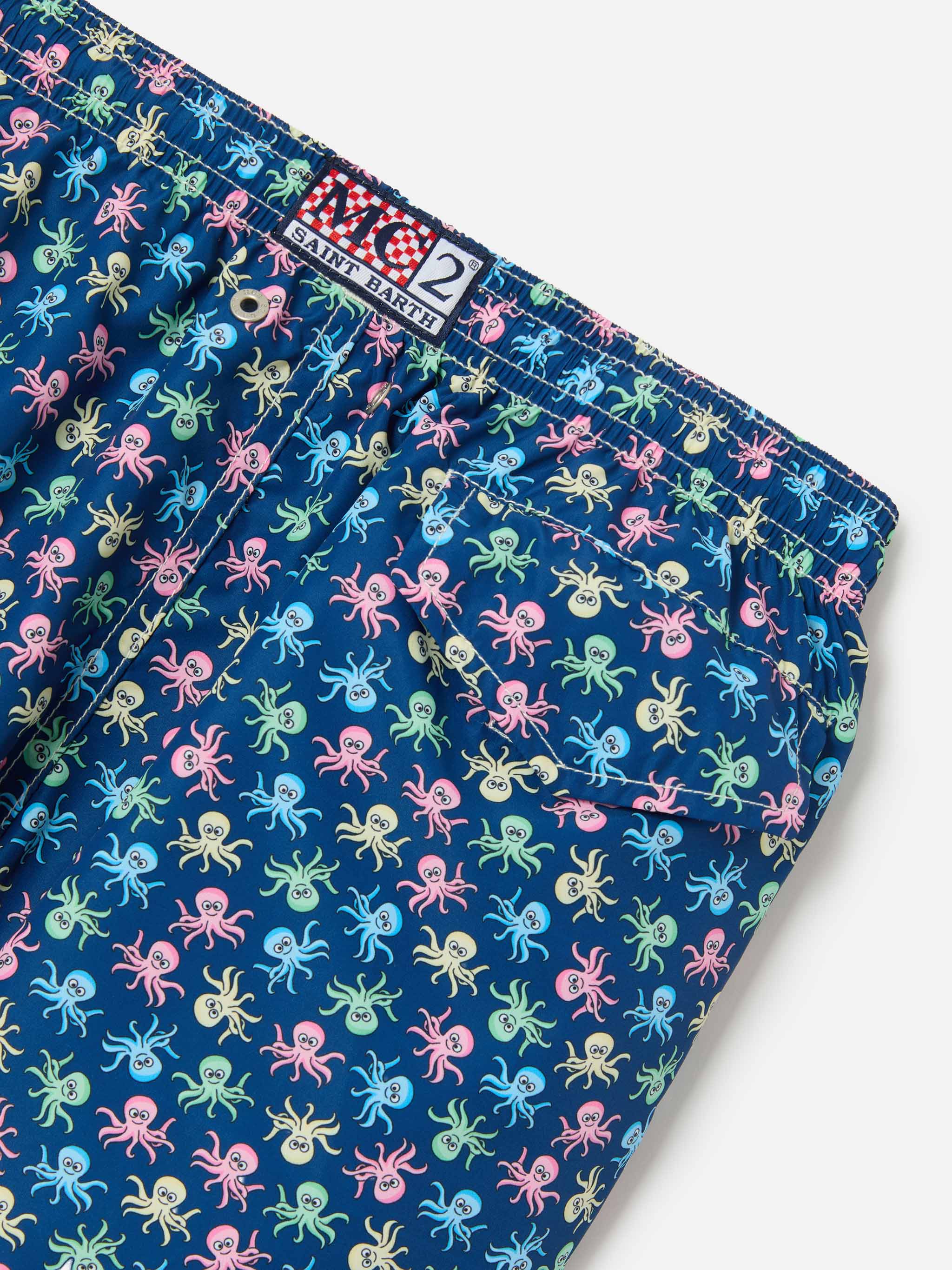 Jean Lighting swim shorts with Octopus all-over print - Image 3