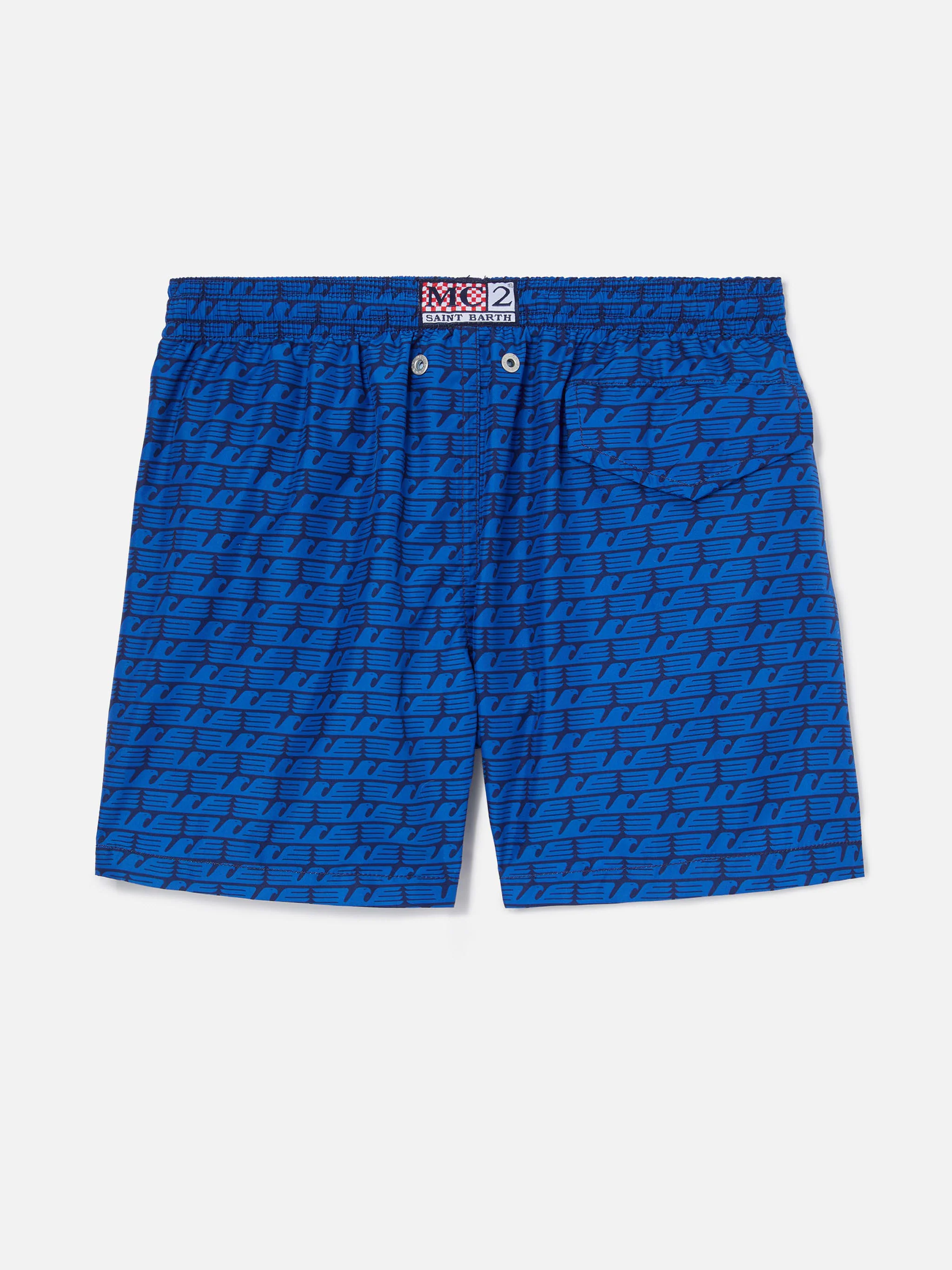 Jean Lighting swim shorts with S.S. Lazio all-over print | Special Edition - Image 2
