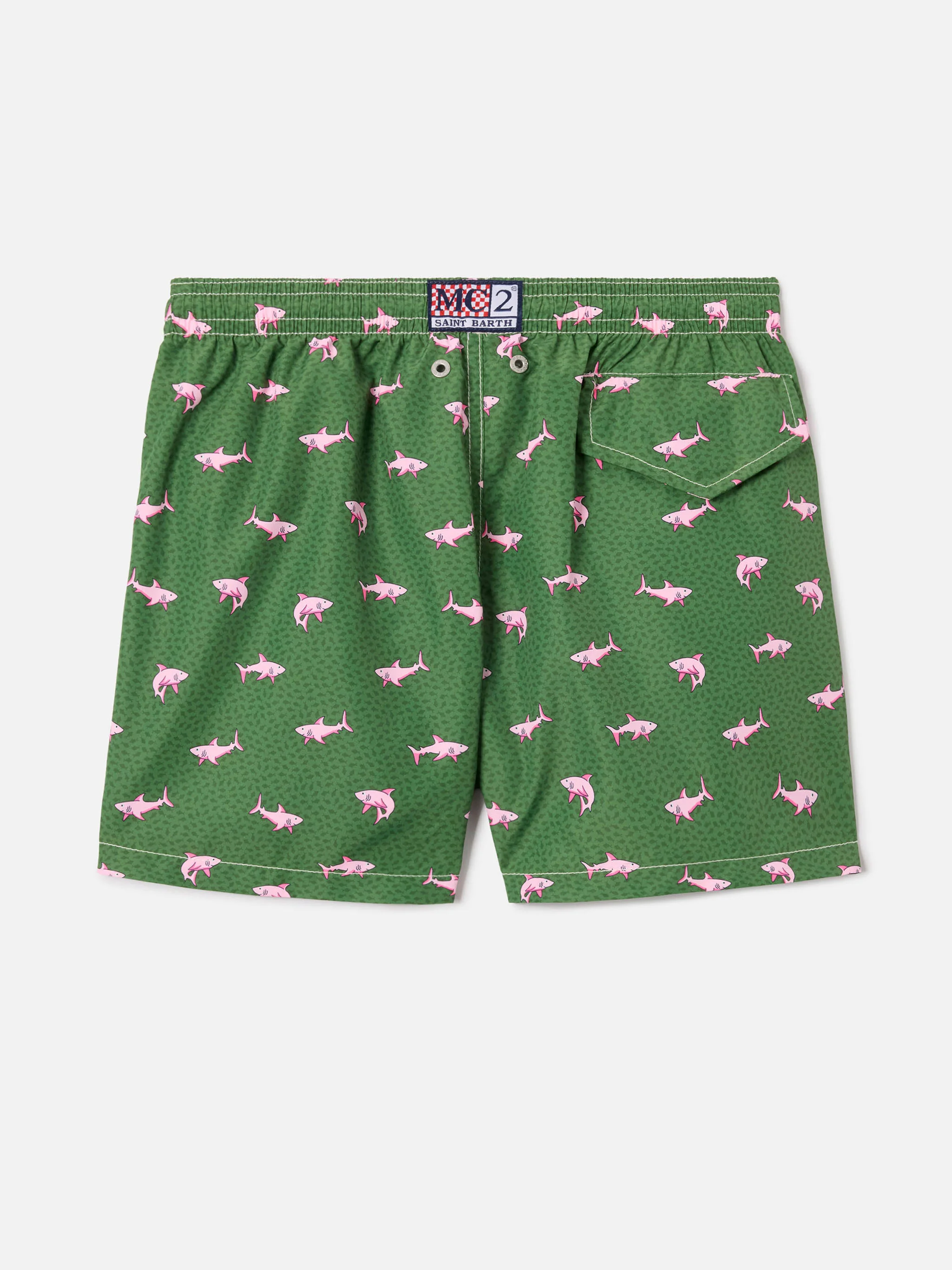 Jean Lighting swim shorts with Shark all-over print - Image 2