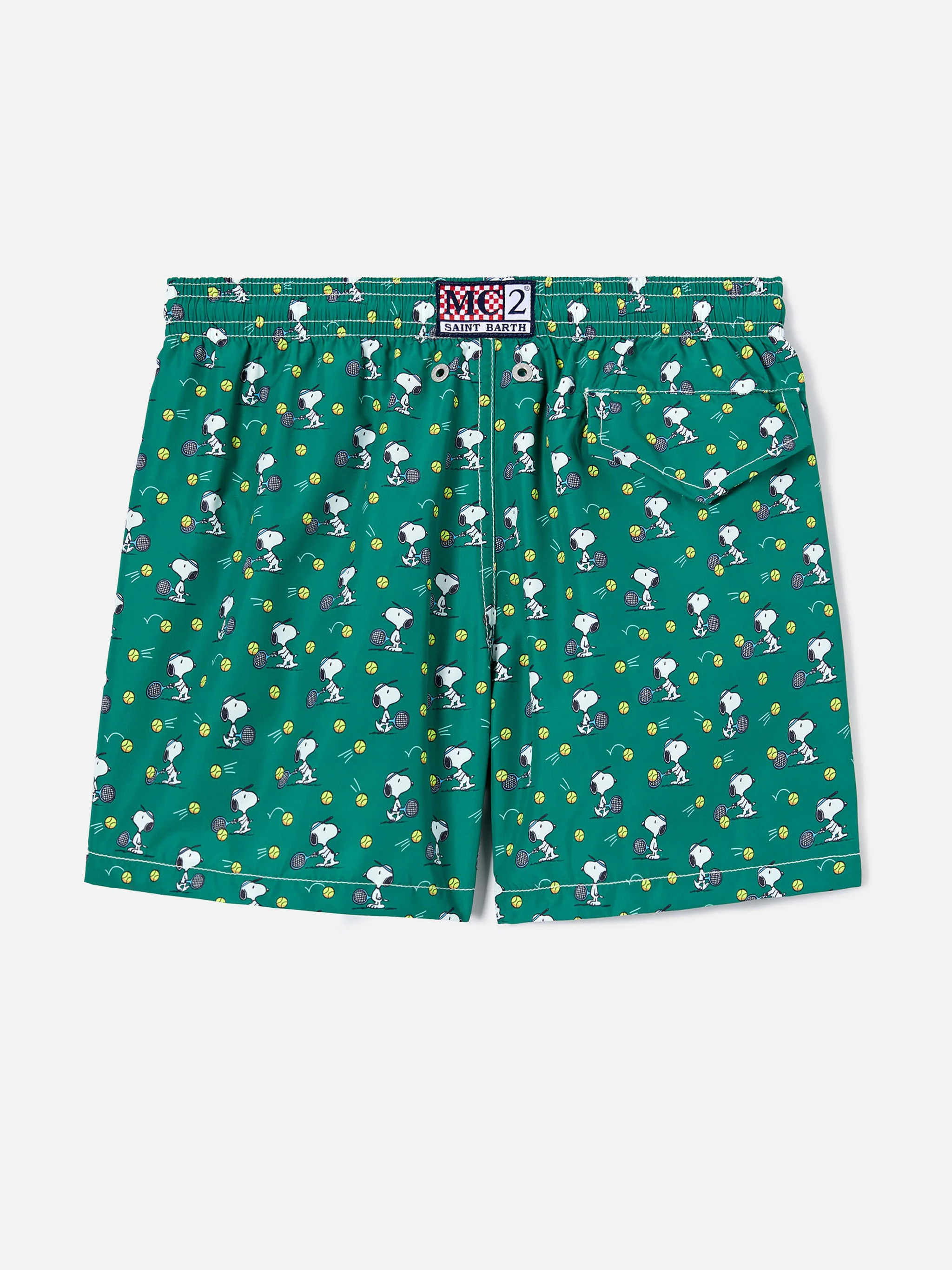 Jean Lighting swim shorts with Snoopy playing Tennis print | Special Edition - Image 2