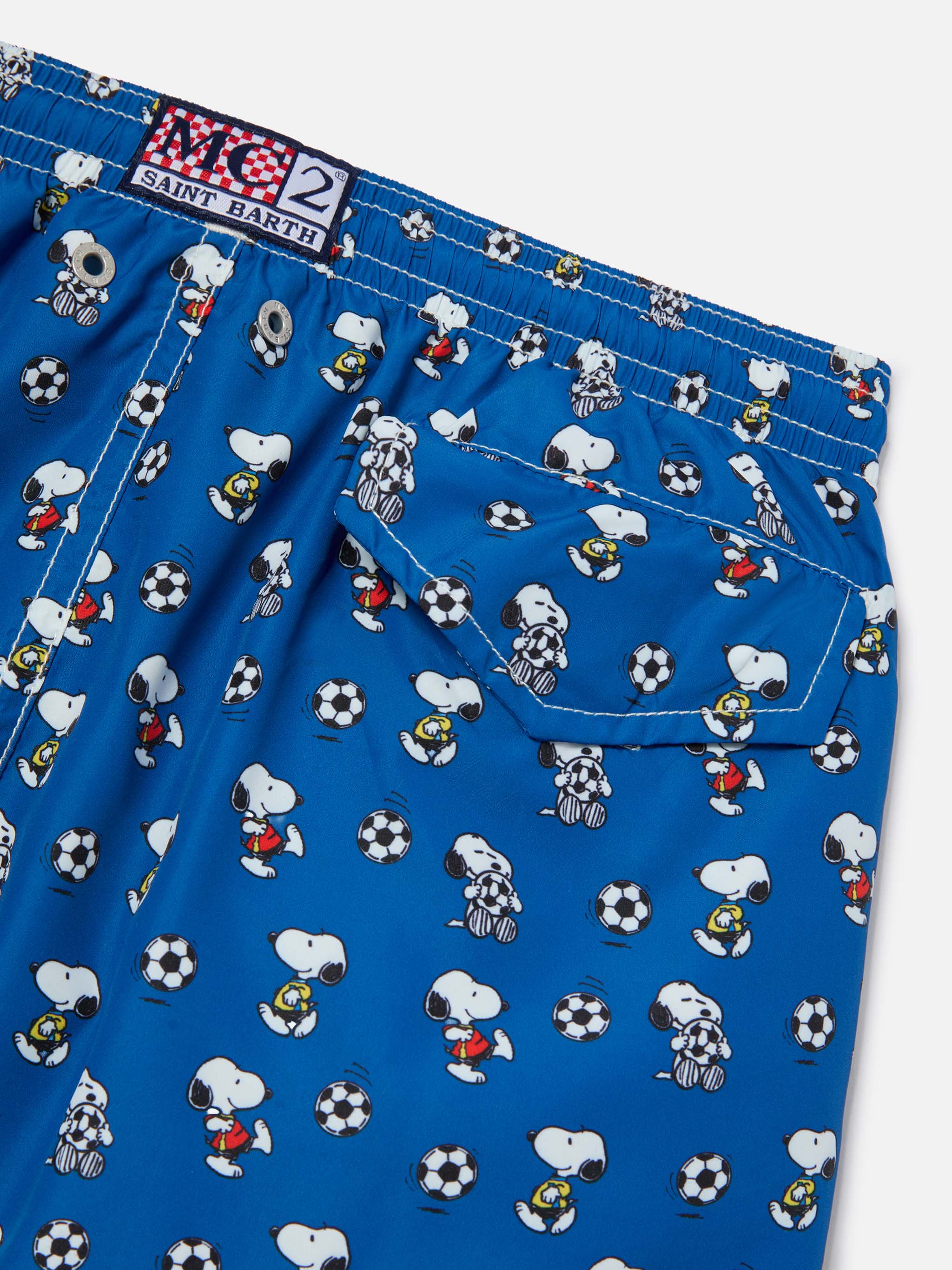 Jean Lighting swim shorts with Snoopy Soccer print | Special Edition - Image 3