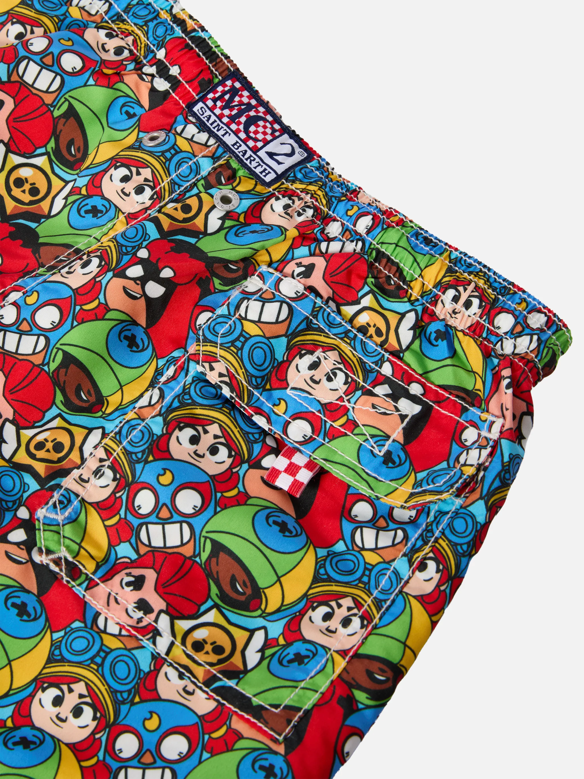 Jean mid-length swim shorts with Brawl Stars print | BRAWL STARS SPECIAL EDITION - Image 3