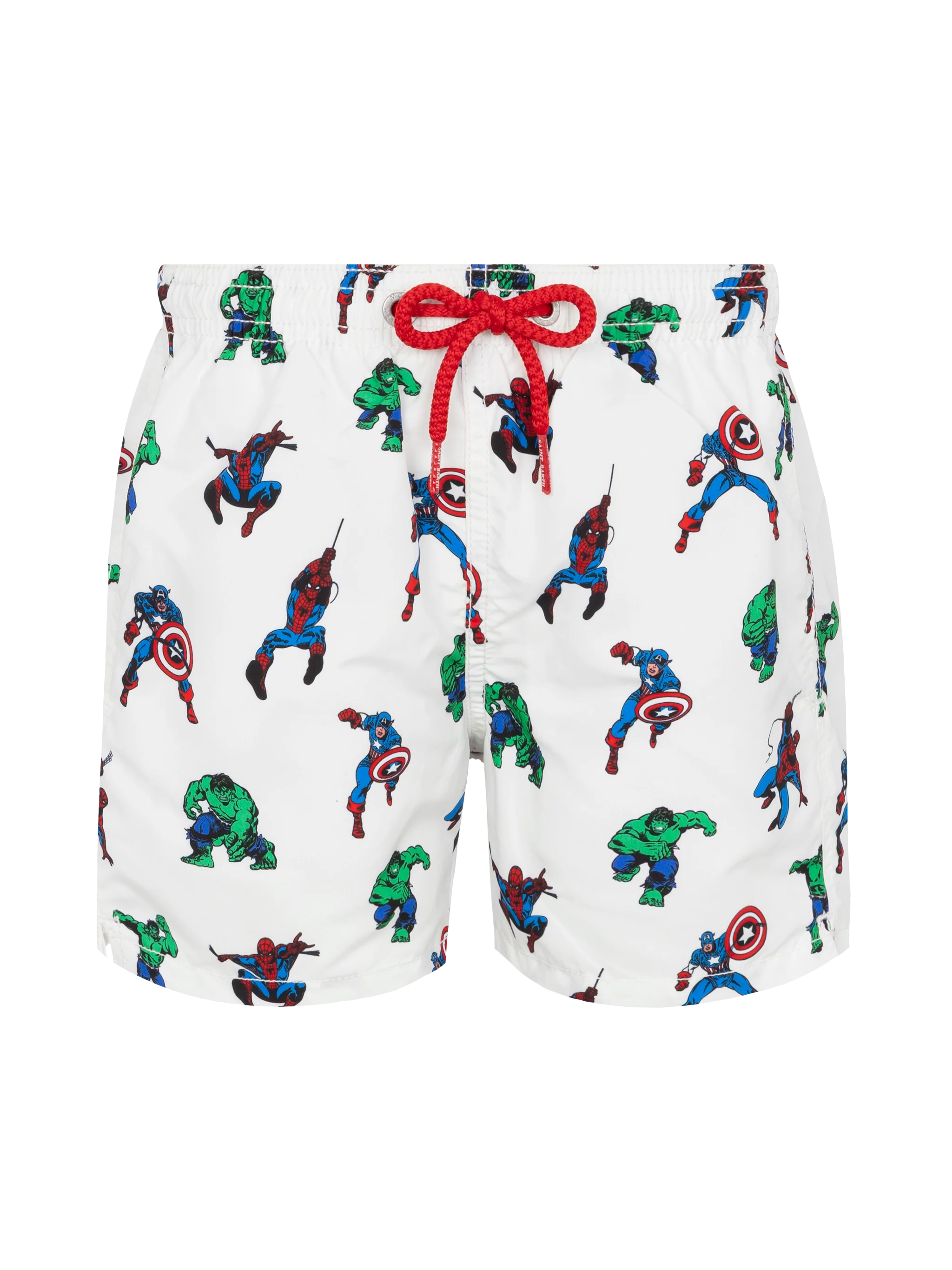 Jean mid-length swim shorts with Marvel super heroes print | MARVEL SPECIAL EDITION