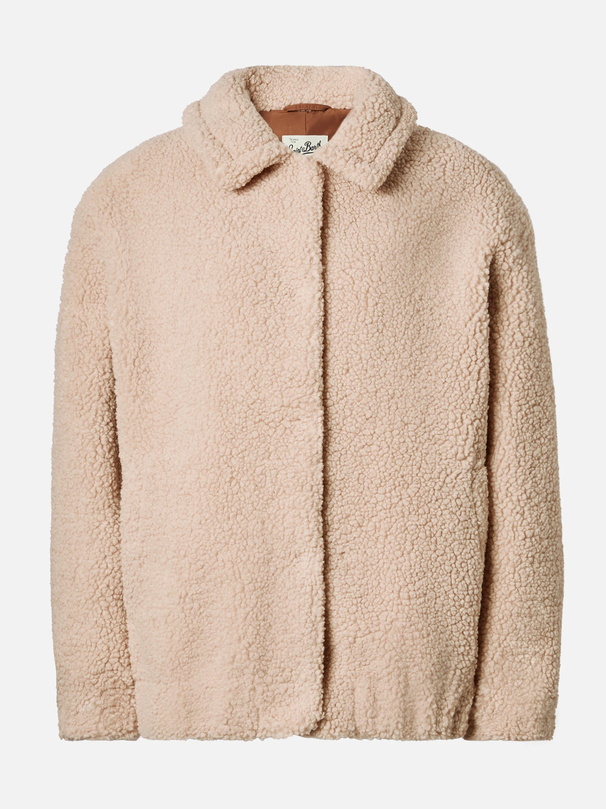 Jeanne teddy bomber with back patch - Image 6