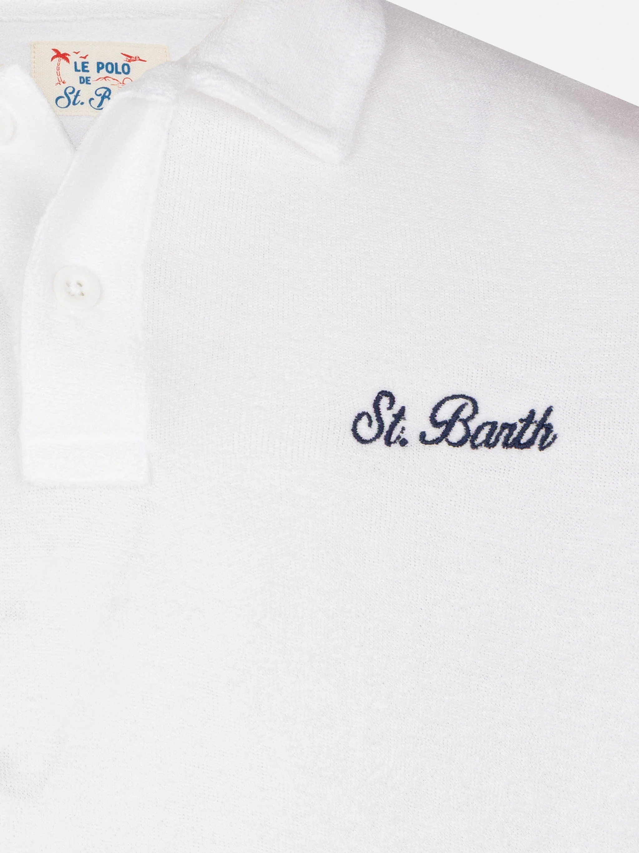 Jeremy Jr white terry polo shirt - Image 2