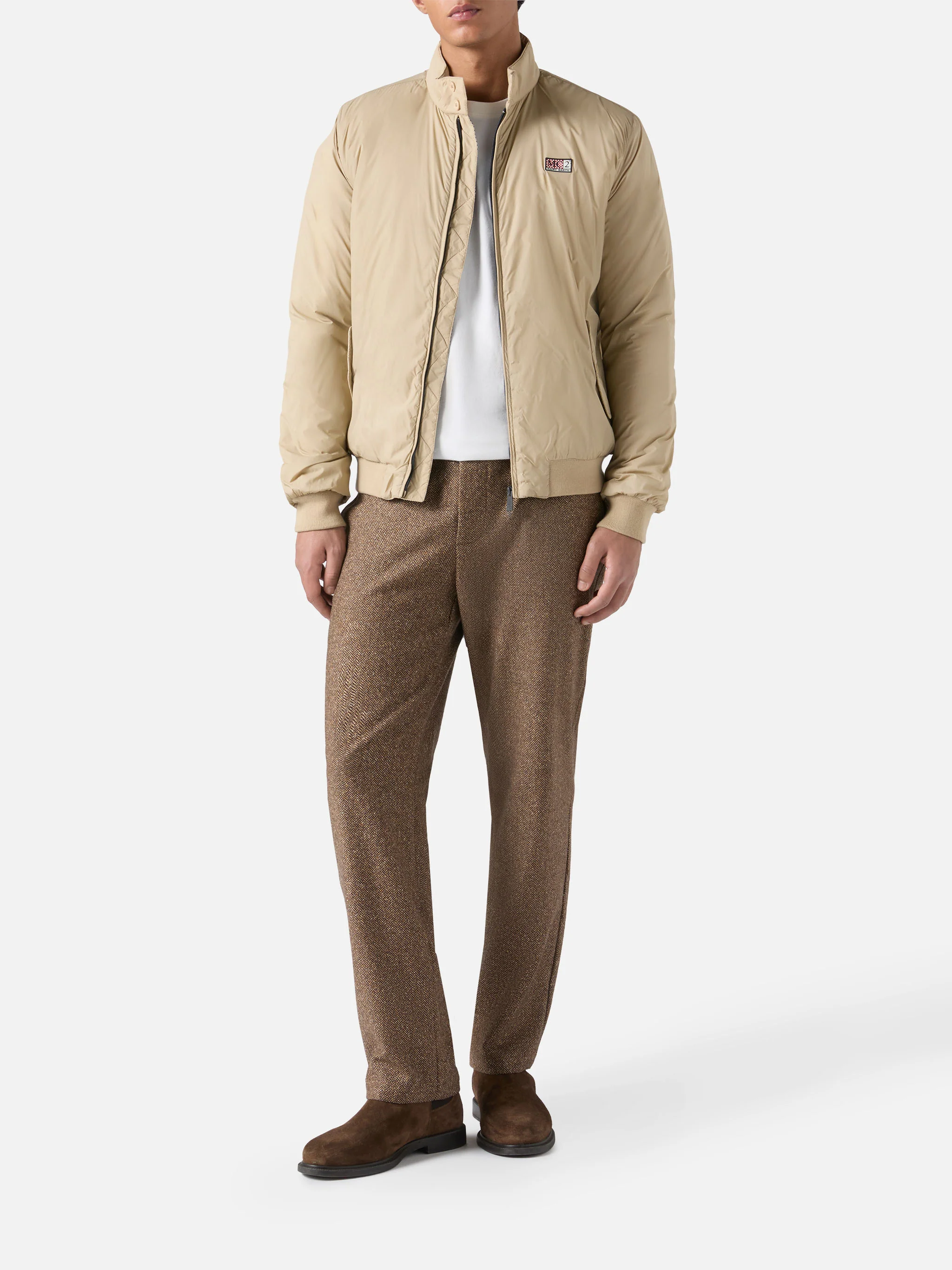 Jet lightweight bomber jacket in beige - Image 2
