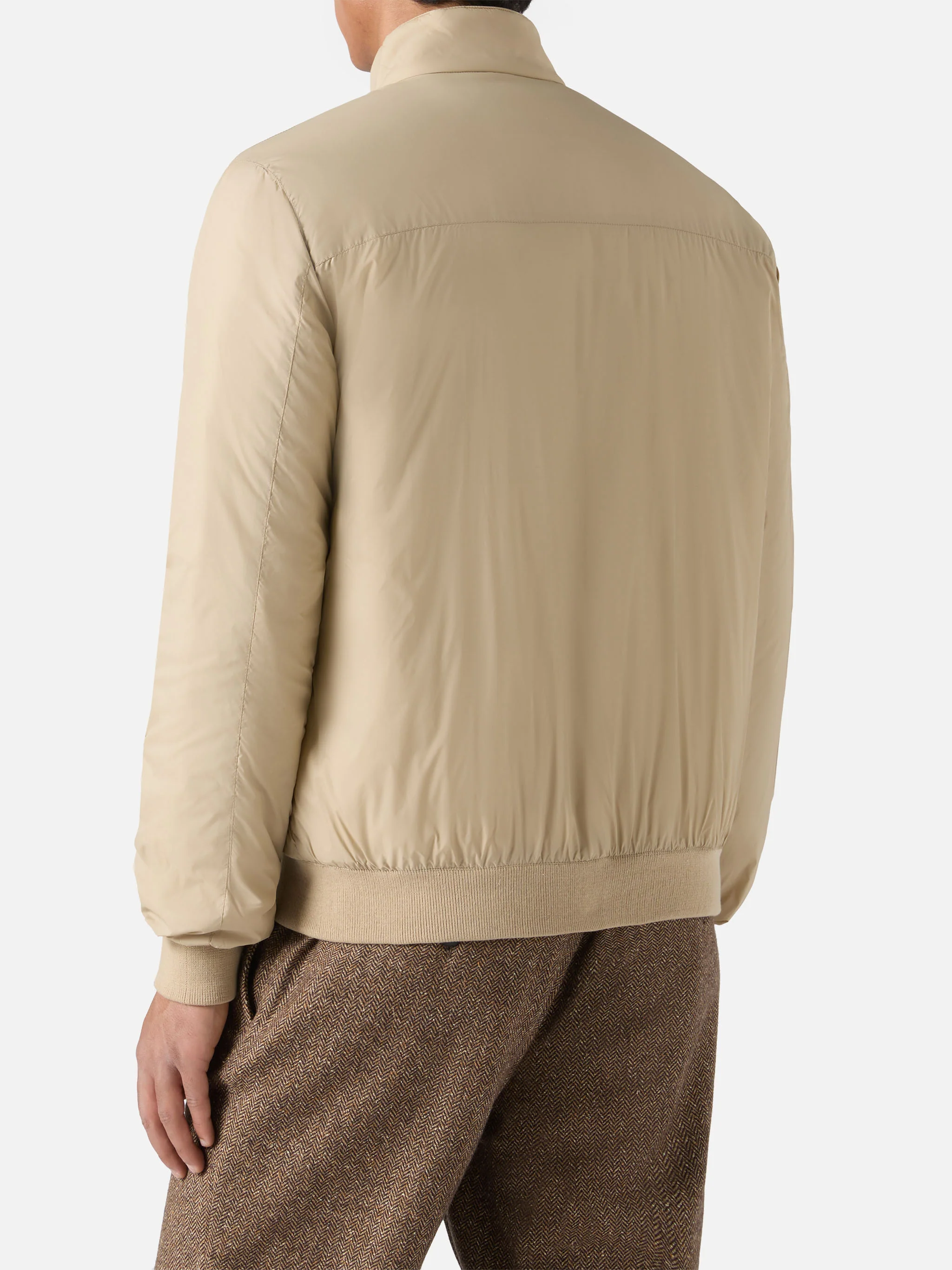 Jet lightweight bomber jacket in beige - Image 5
