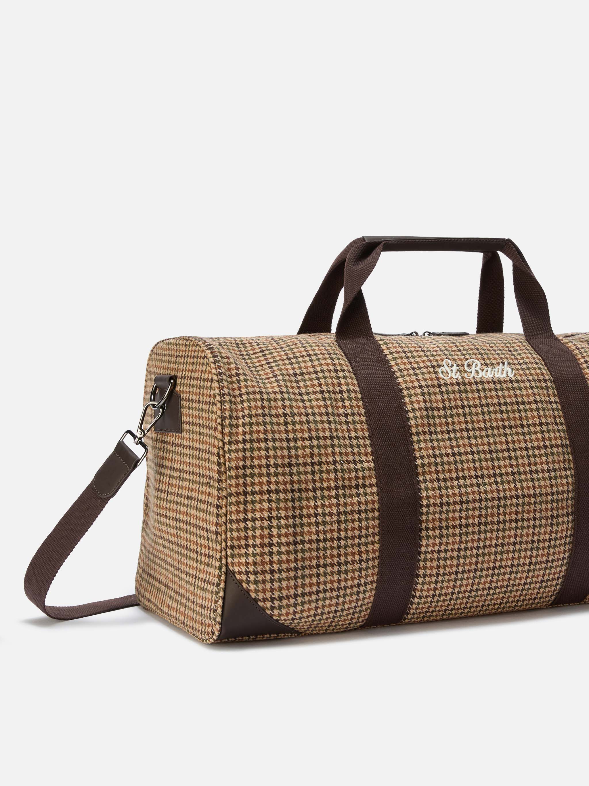 Jetleg Wool Travel Bag in tweed wool blend - Image 3