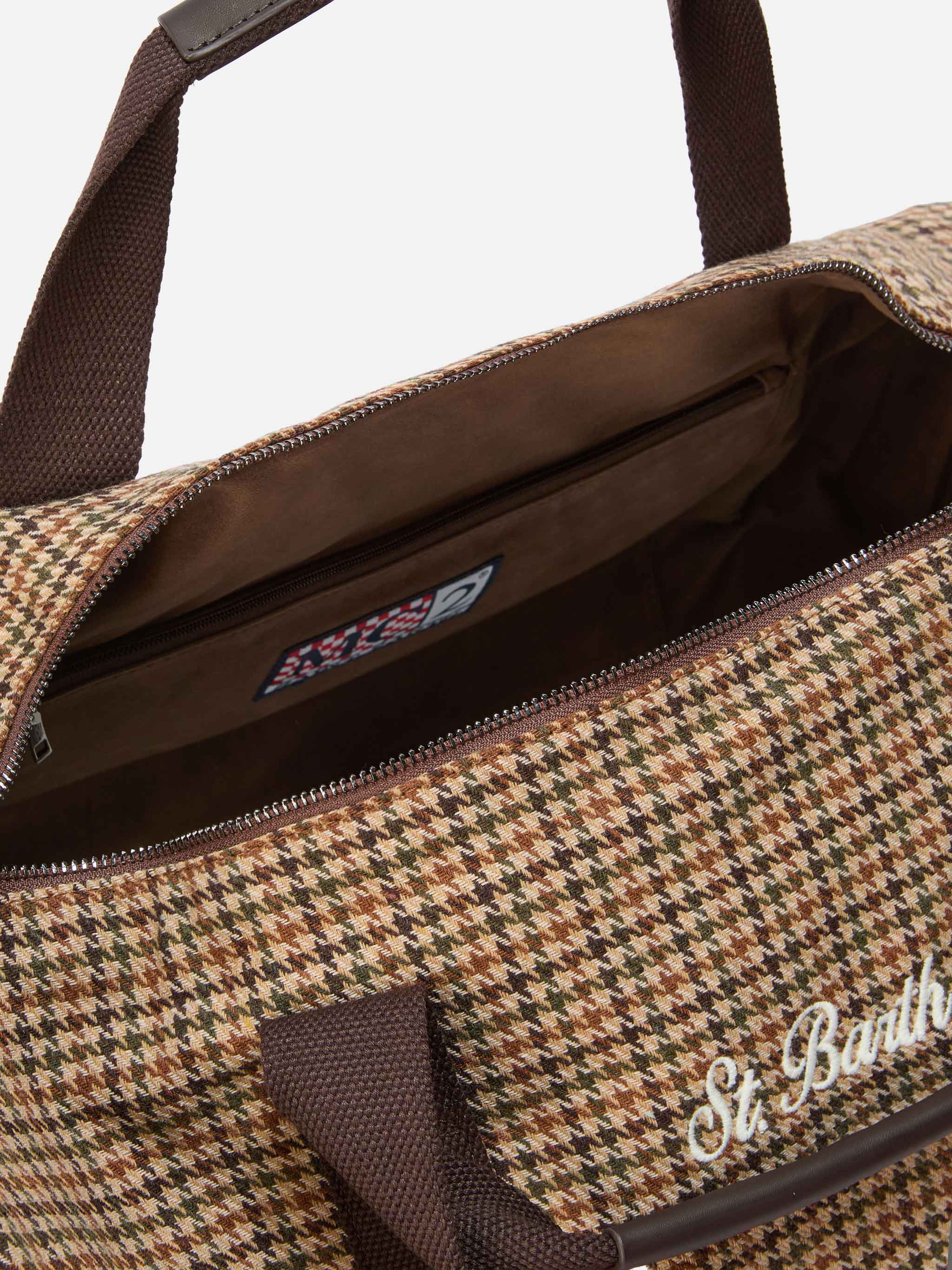 Jetleg Wool Travel Bag in tweed wool blend - Image 5