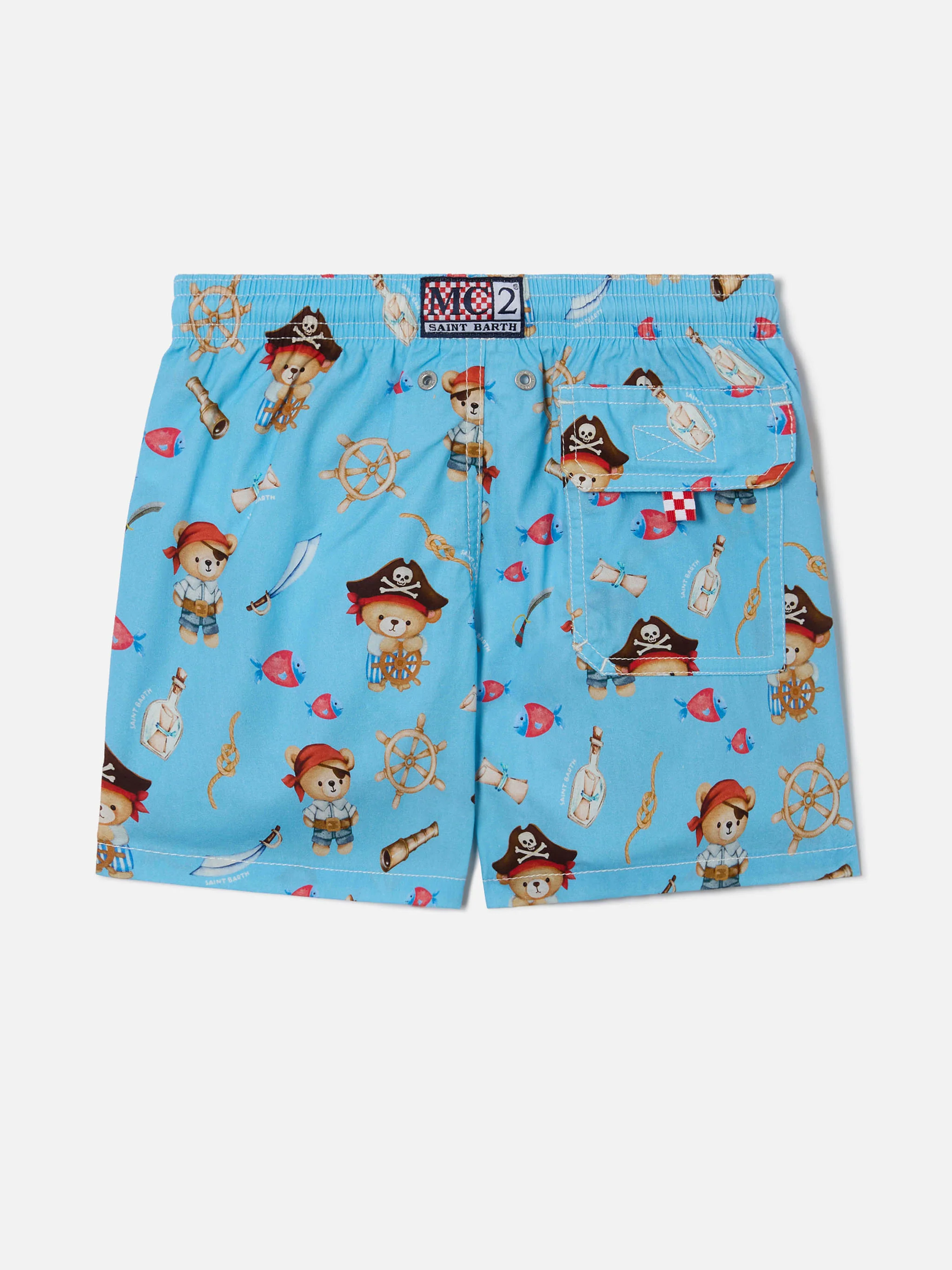 Joell swim shorts with all-over Pirate Bears print - Image 2