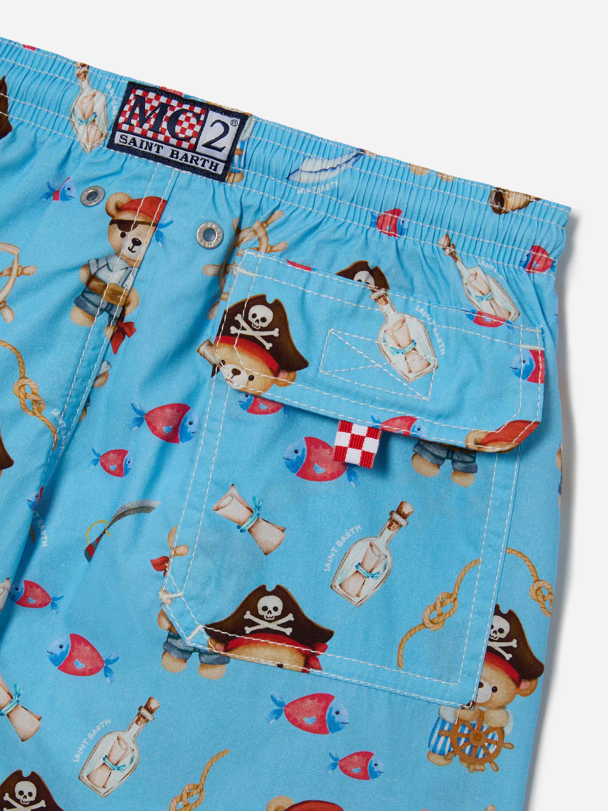Joell swim shorts with all-over Pirate Bears print - Image 3