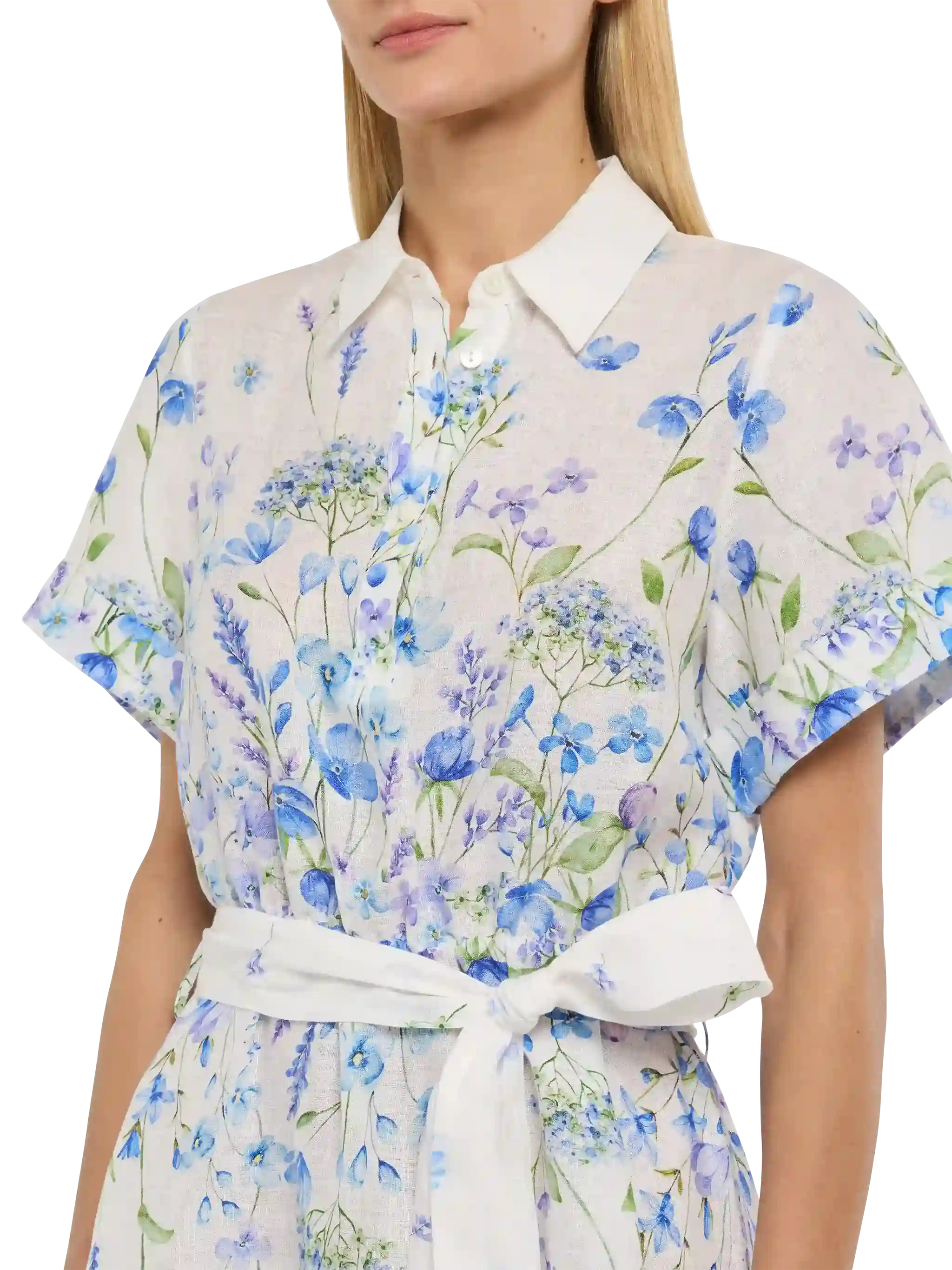 Joseline linen dress with floral print - Image 2