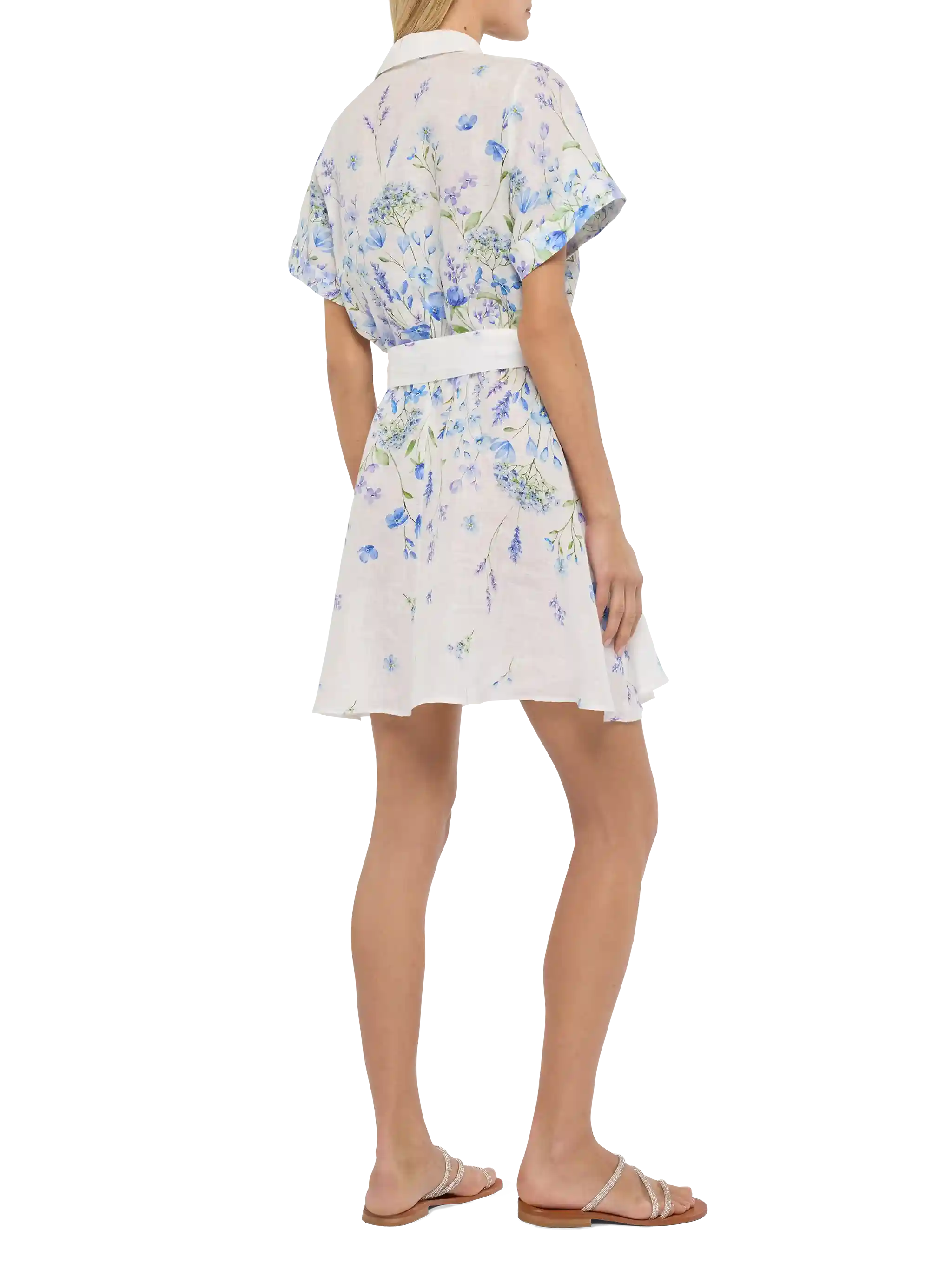 Joseline linen dress with floral print - Image 3
