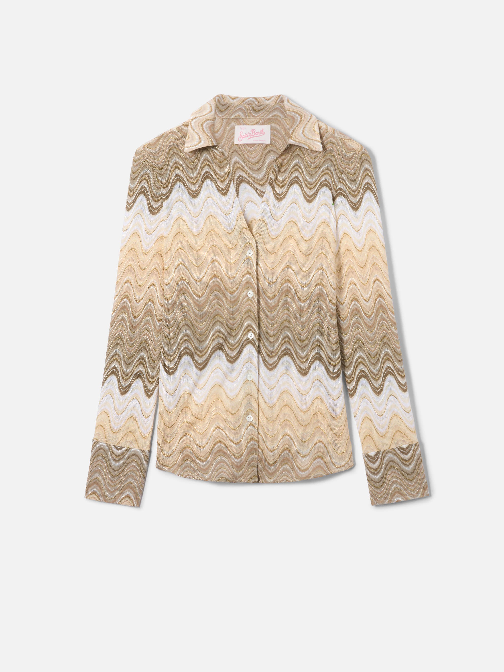 Joys degradé raschel shirt with wave pattern - Image 5