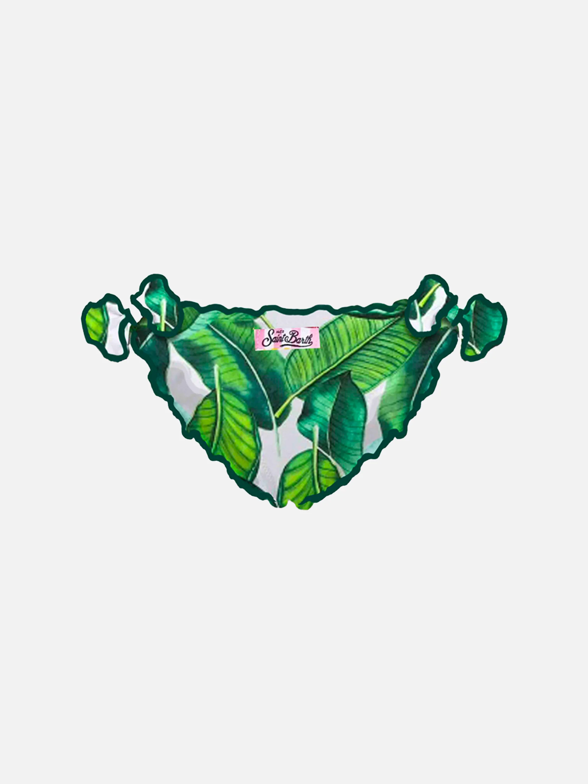 Girl swim briefs with tropical print - Image 2