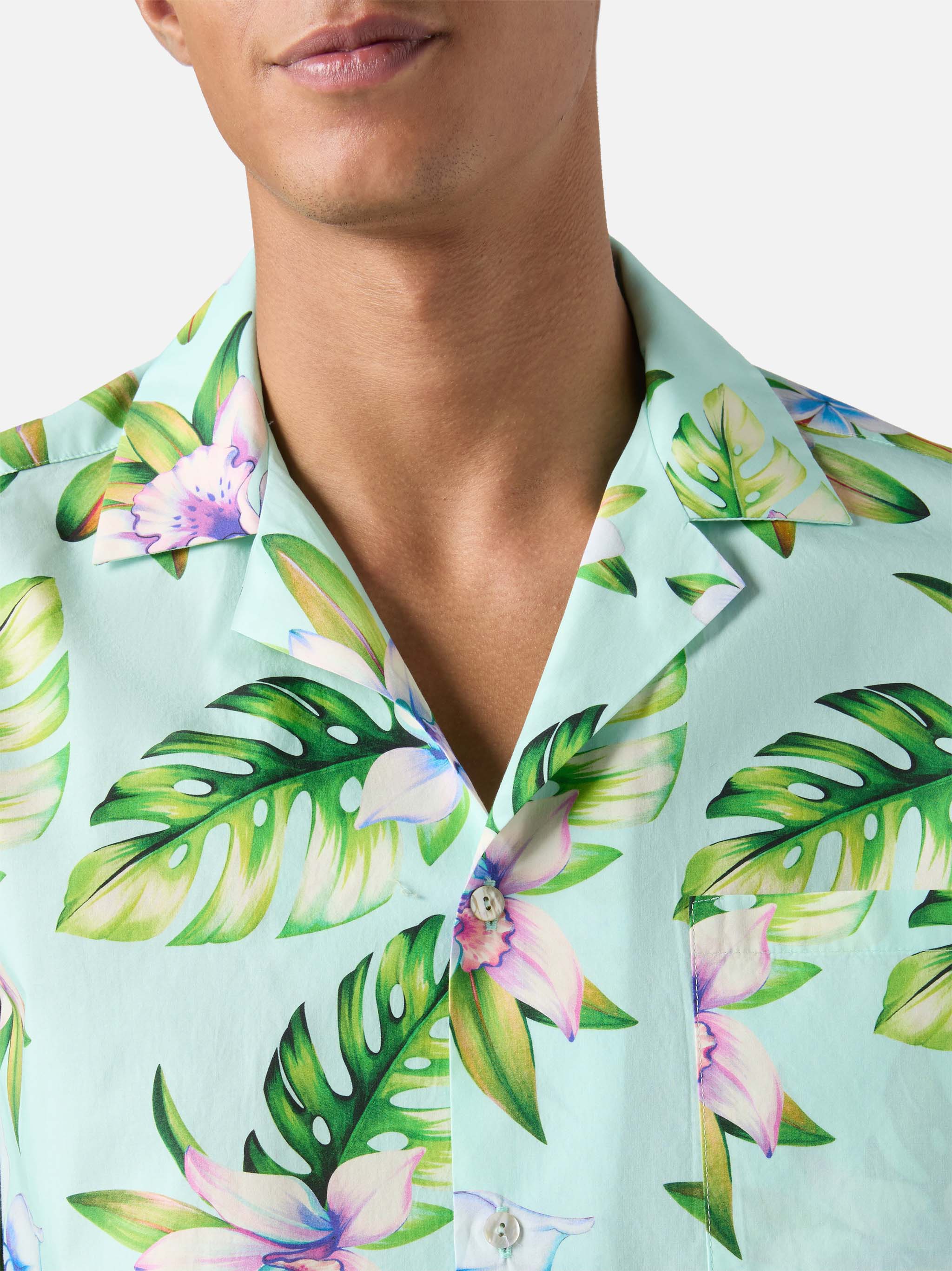 Kalea cotton shirt with floral print - Image 2