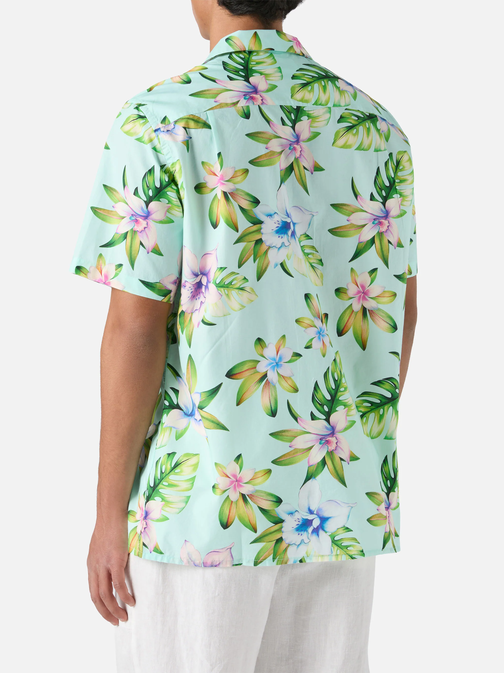Kalea cotton shirt with floral print - Image 3