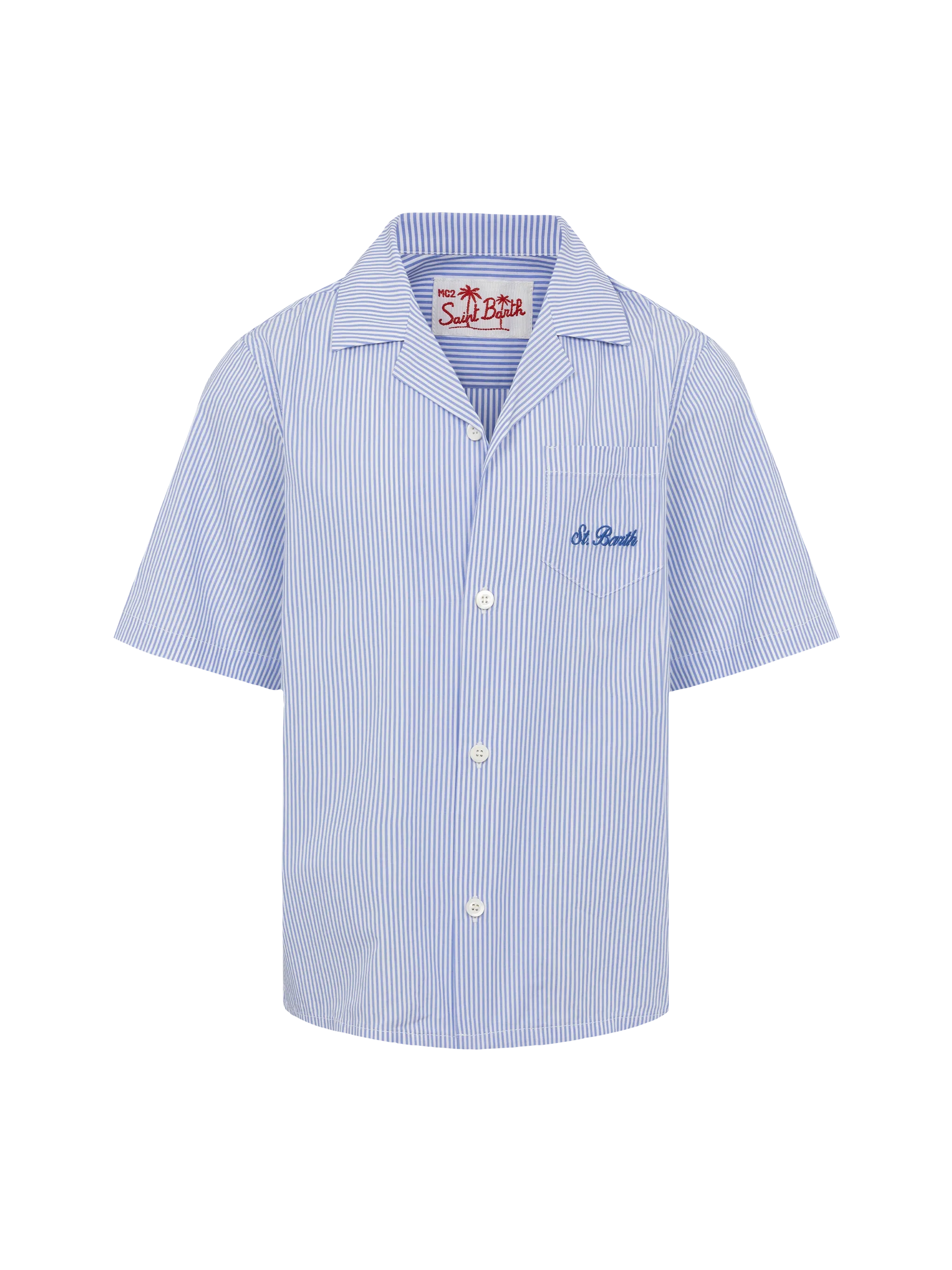 Kalea cotton shirt with Too Cool for School  embroidery - Image 2