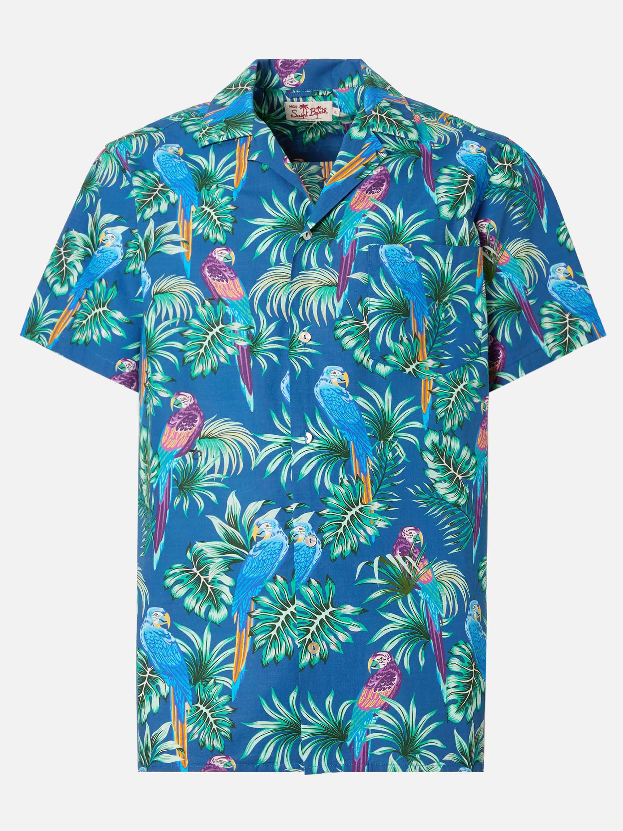Kalea cotton shirt with tropical print - Image 4