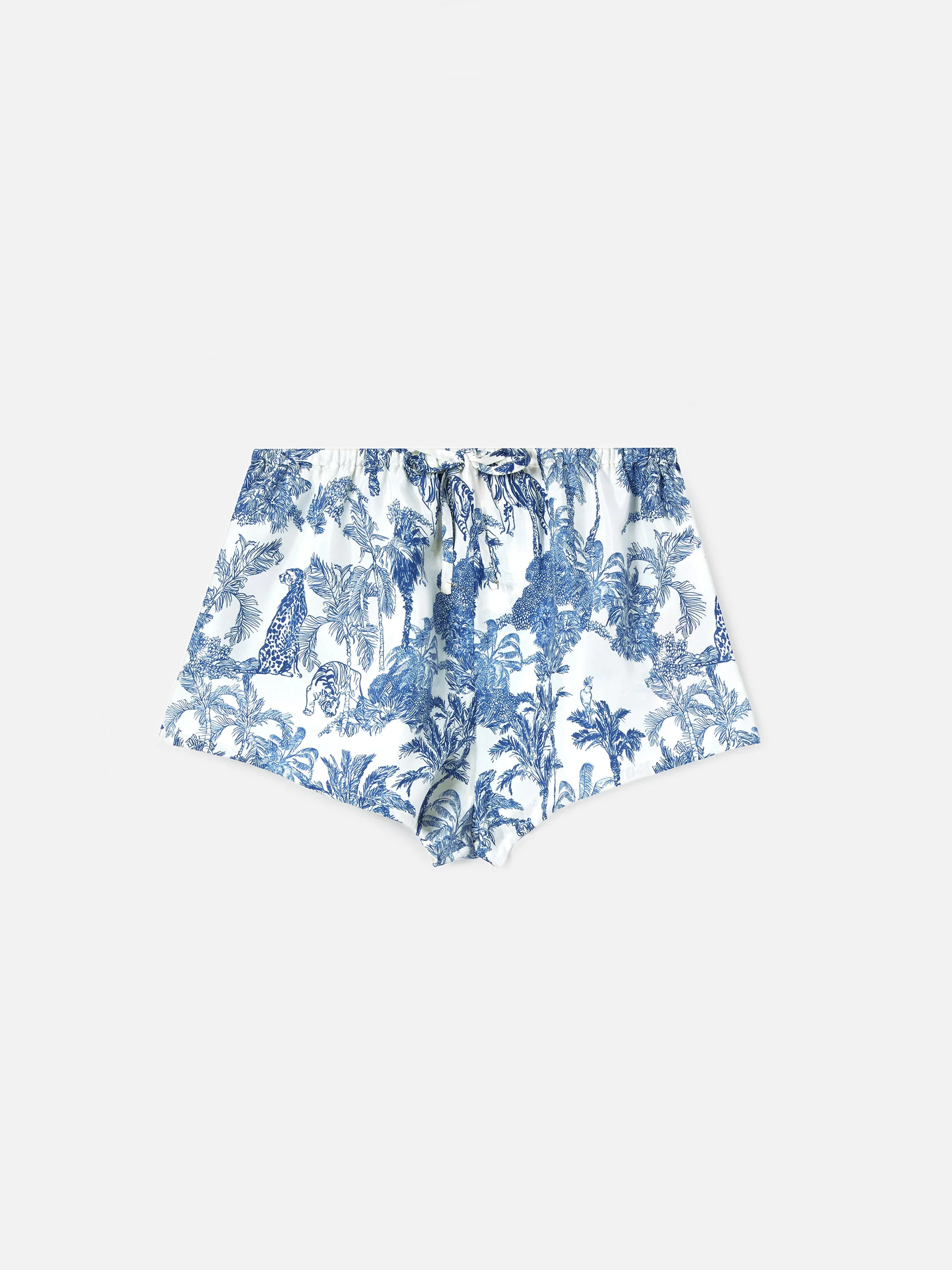 Kammy silk shorts with toile de Jouy print - Image 4