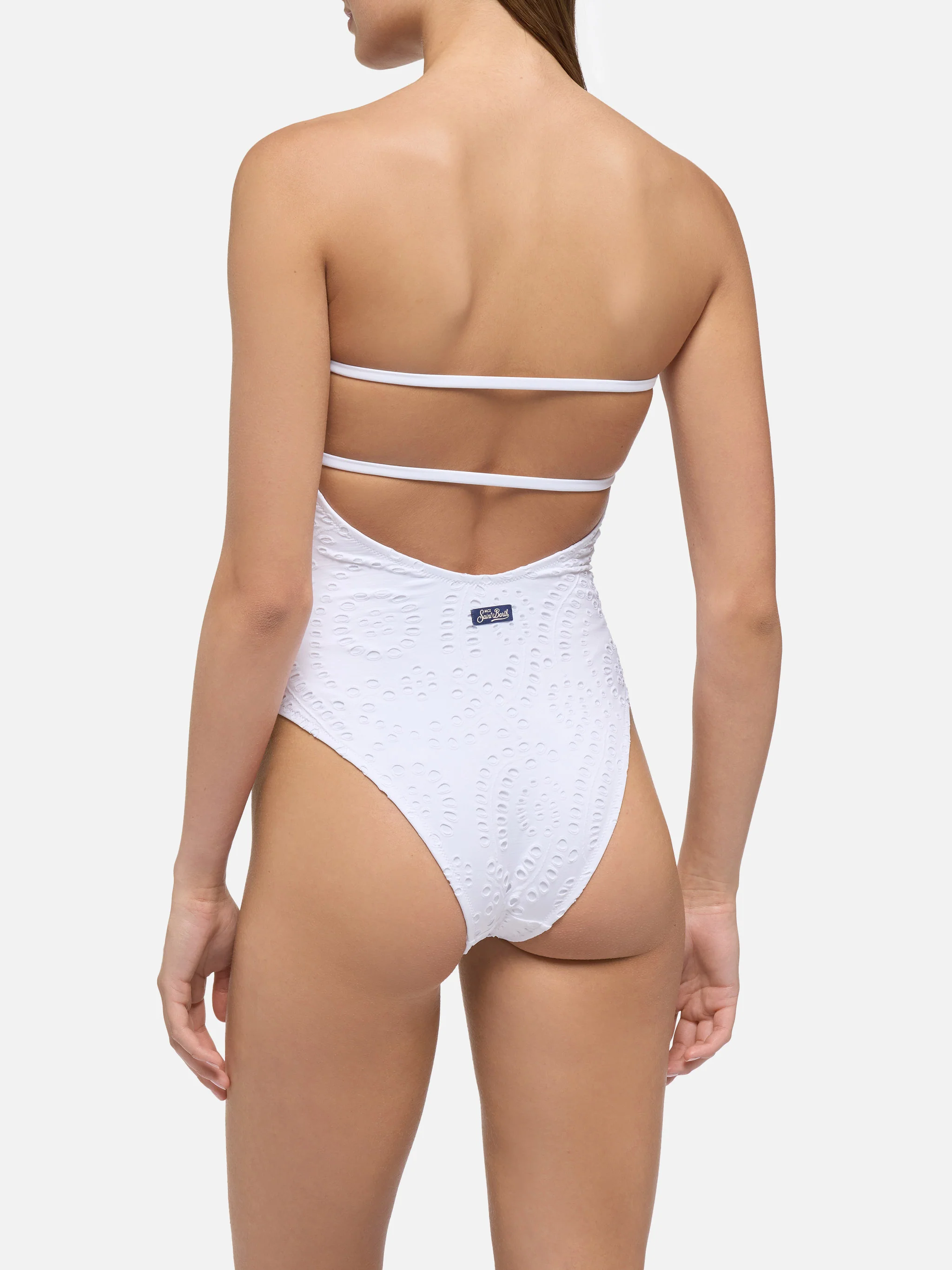 Kayla white sangallo lace one-piece swimsuit - Image 5