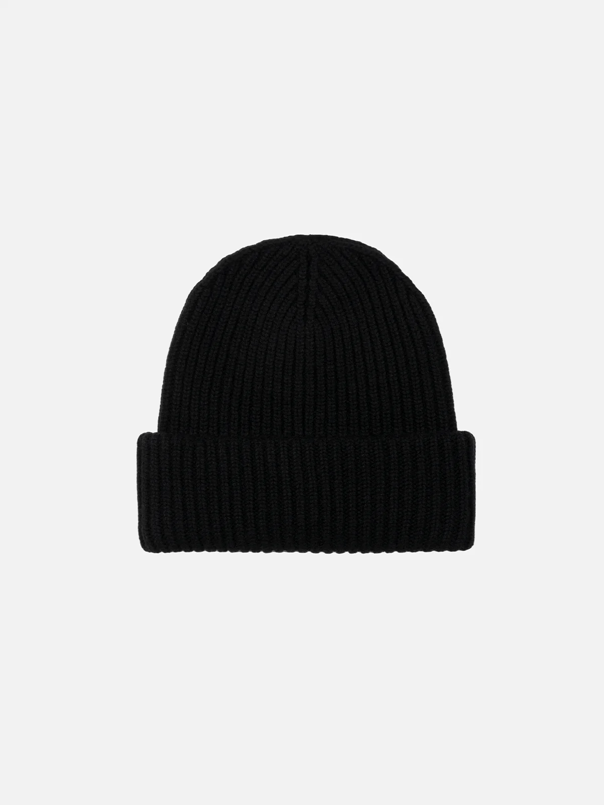 Black ribbed beanie Berry Jr with Saint Barth patch - Image 2