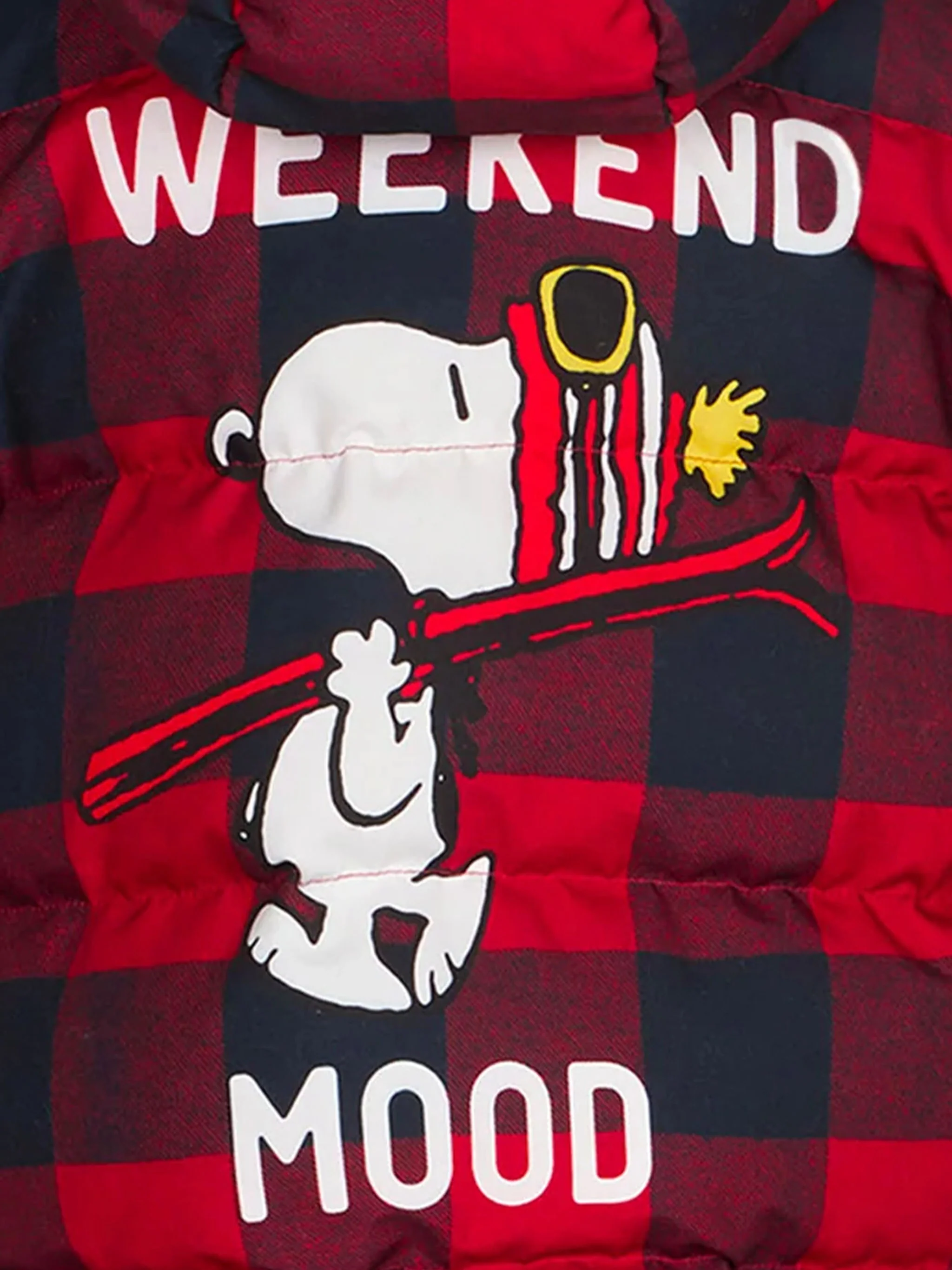 Kid hooded down padded jacket Snoopy print | Peanuts Special Edition - Image 3