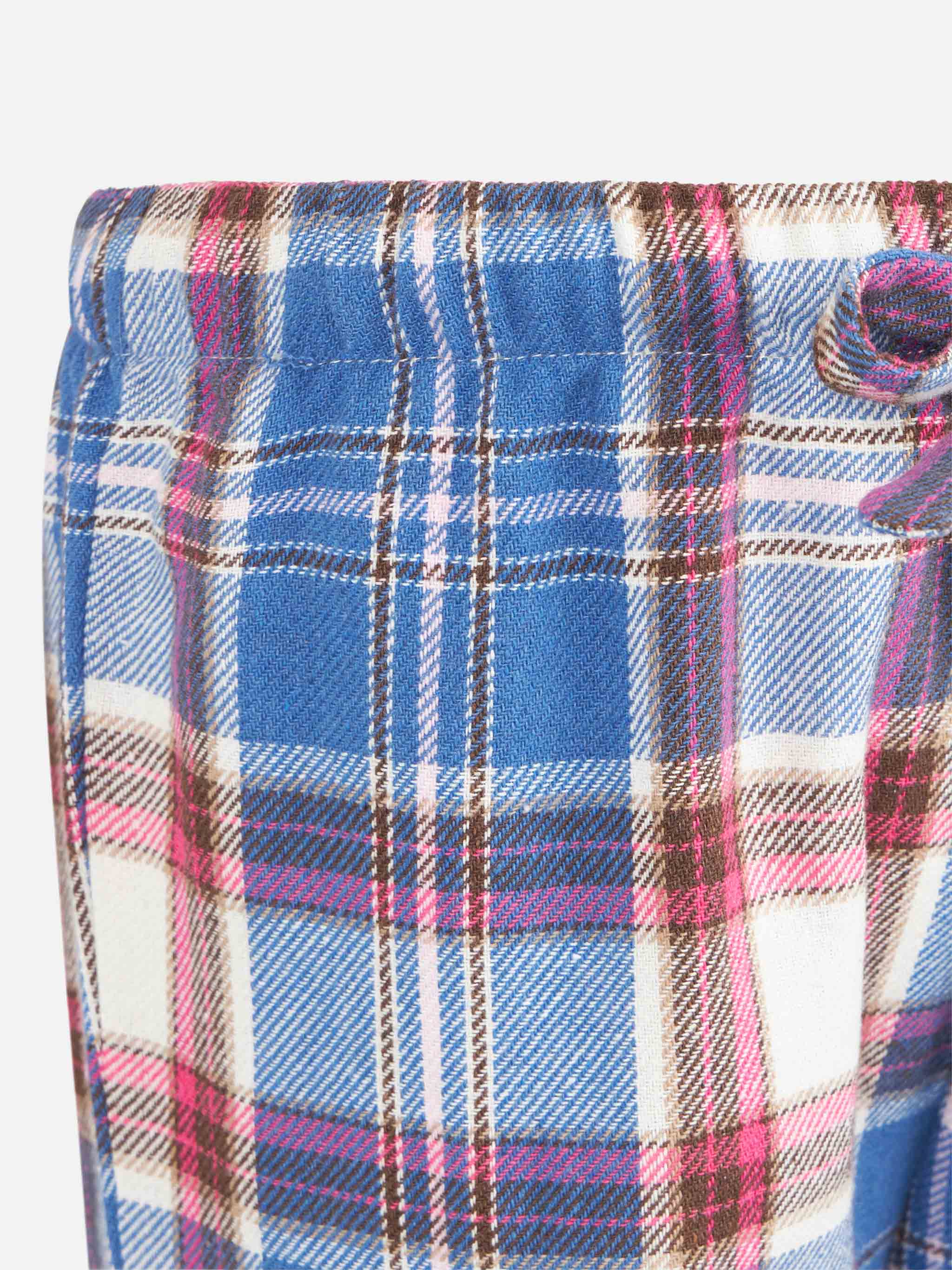 Kid pajama pants with tartan print - Image 3