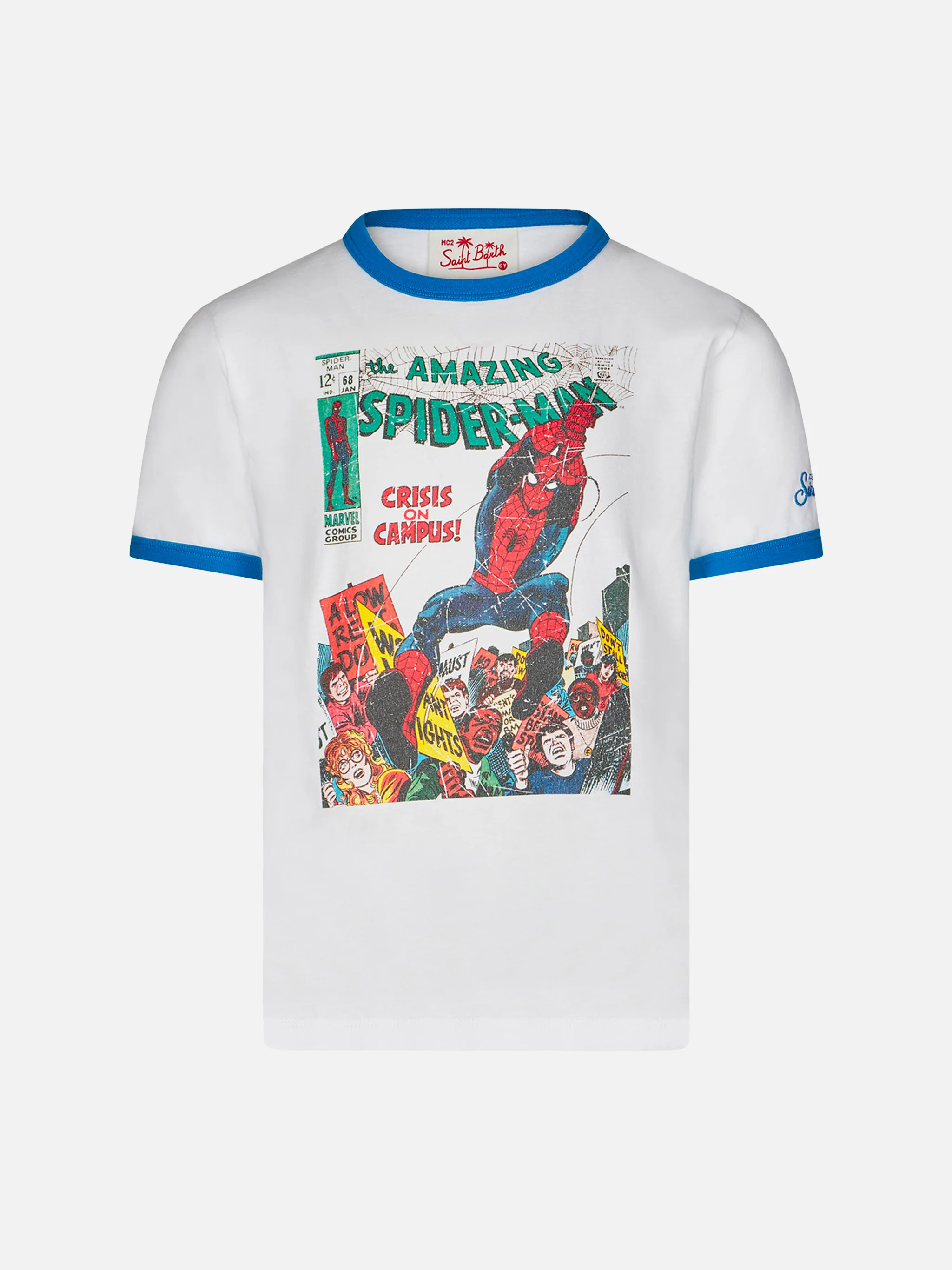 Dean Jr white t-shirt Spiderman print | Special edition