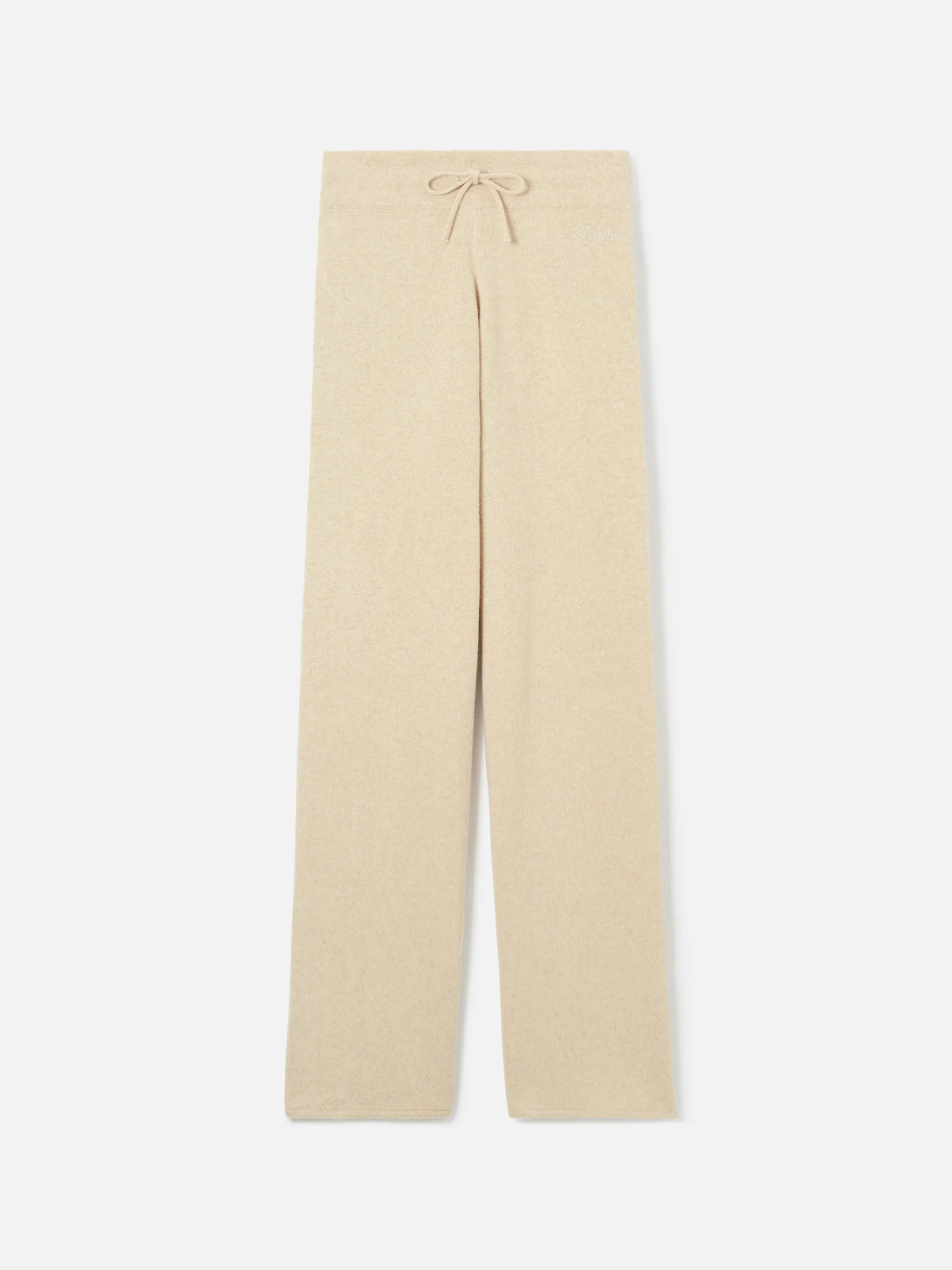 Knitted beige palazzo pants - Image 5