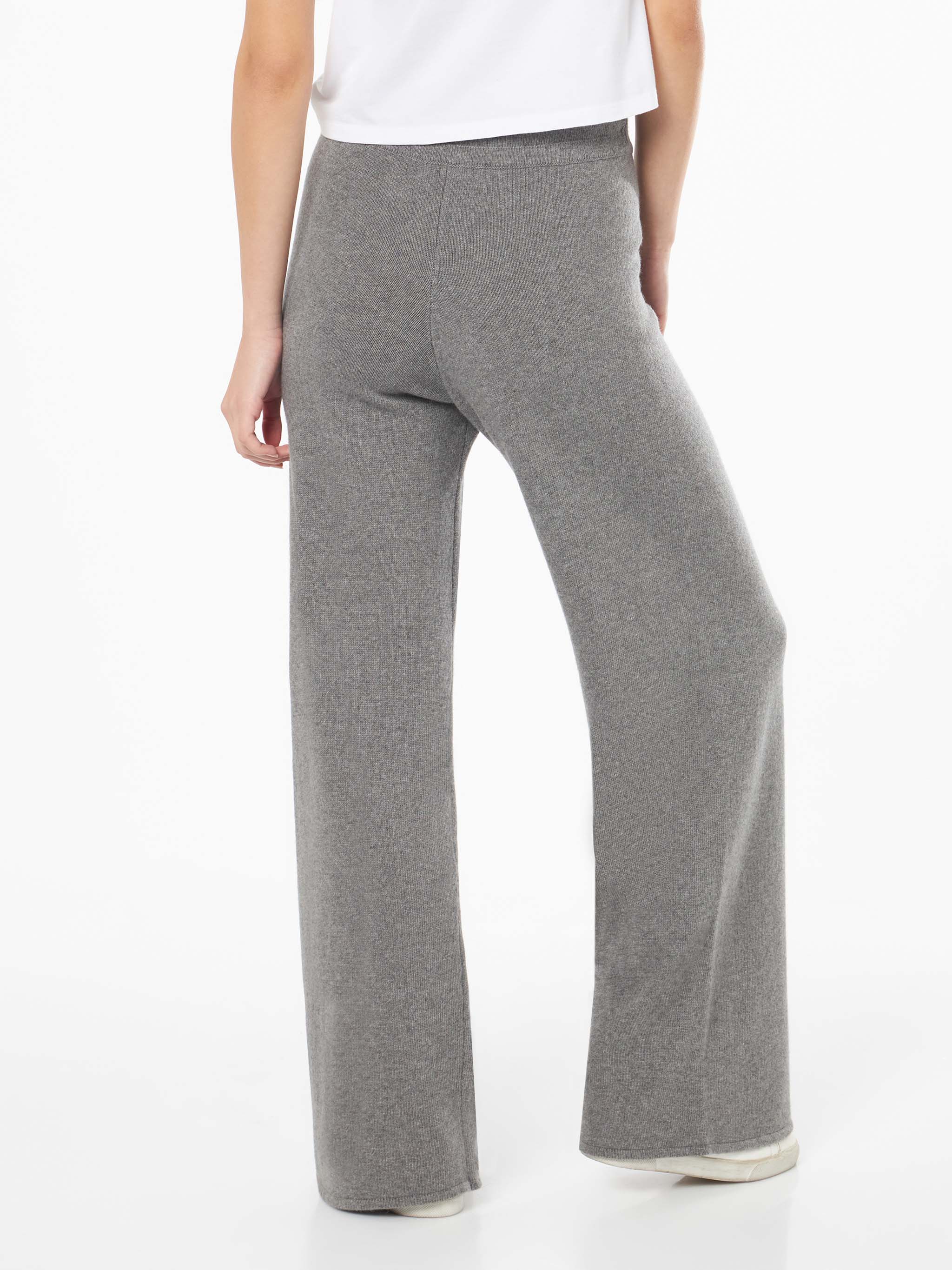 Knitted grey palazzo pants - Image 2