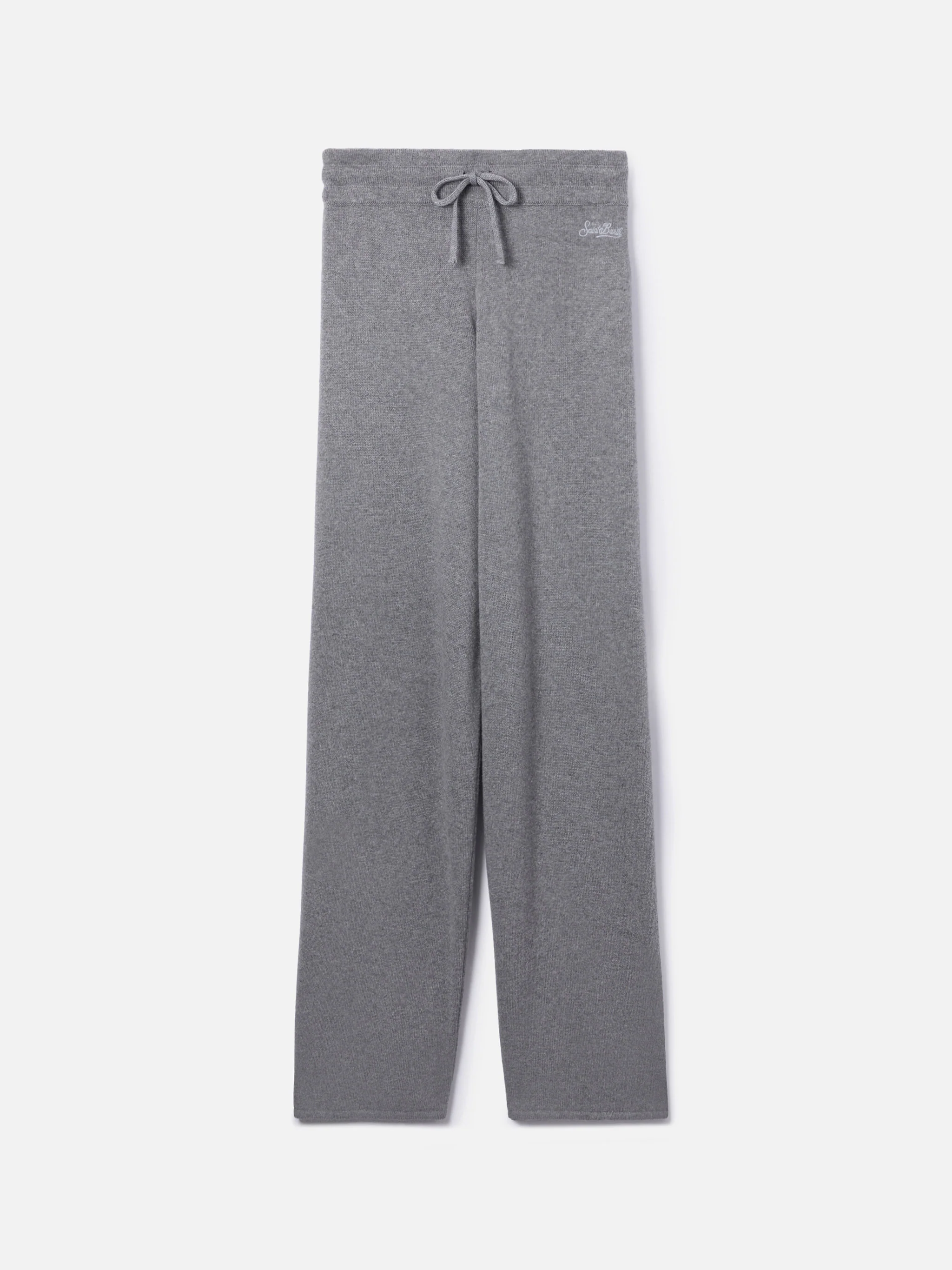 Knitted grey palazzo pants - Image 4