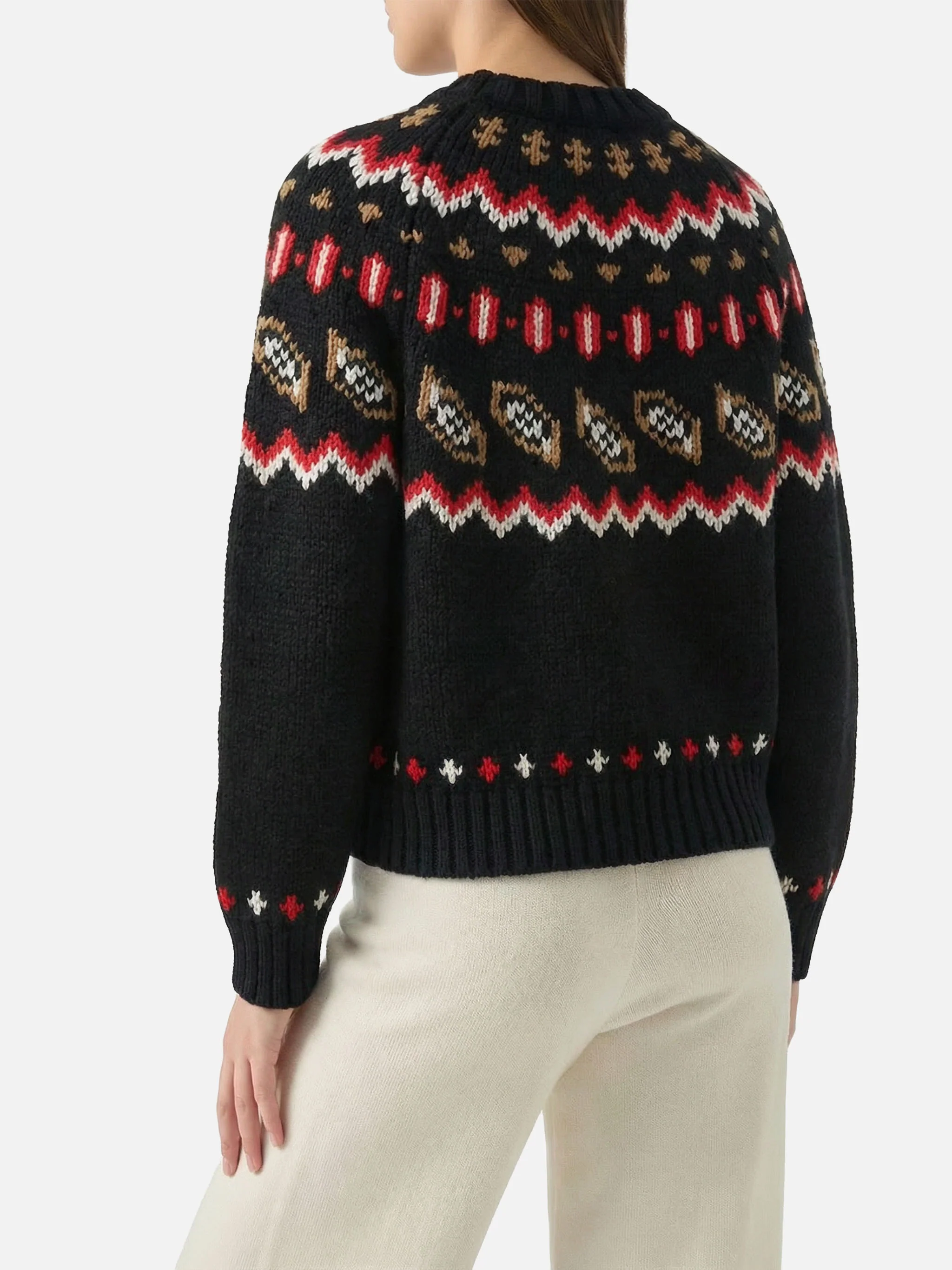 Kyla wool sweater with fair-isle jacquard and Apres Ski jacquard - Image 2