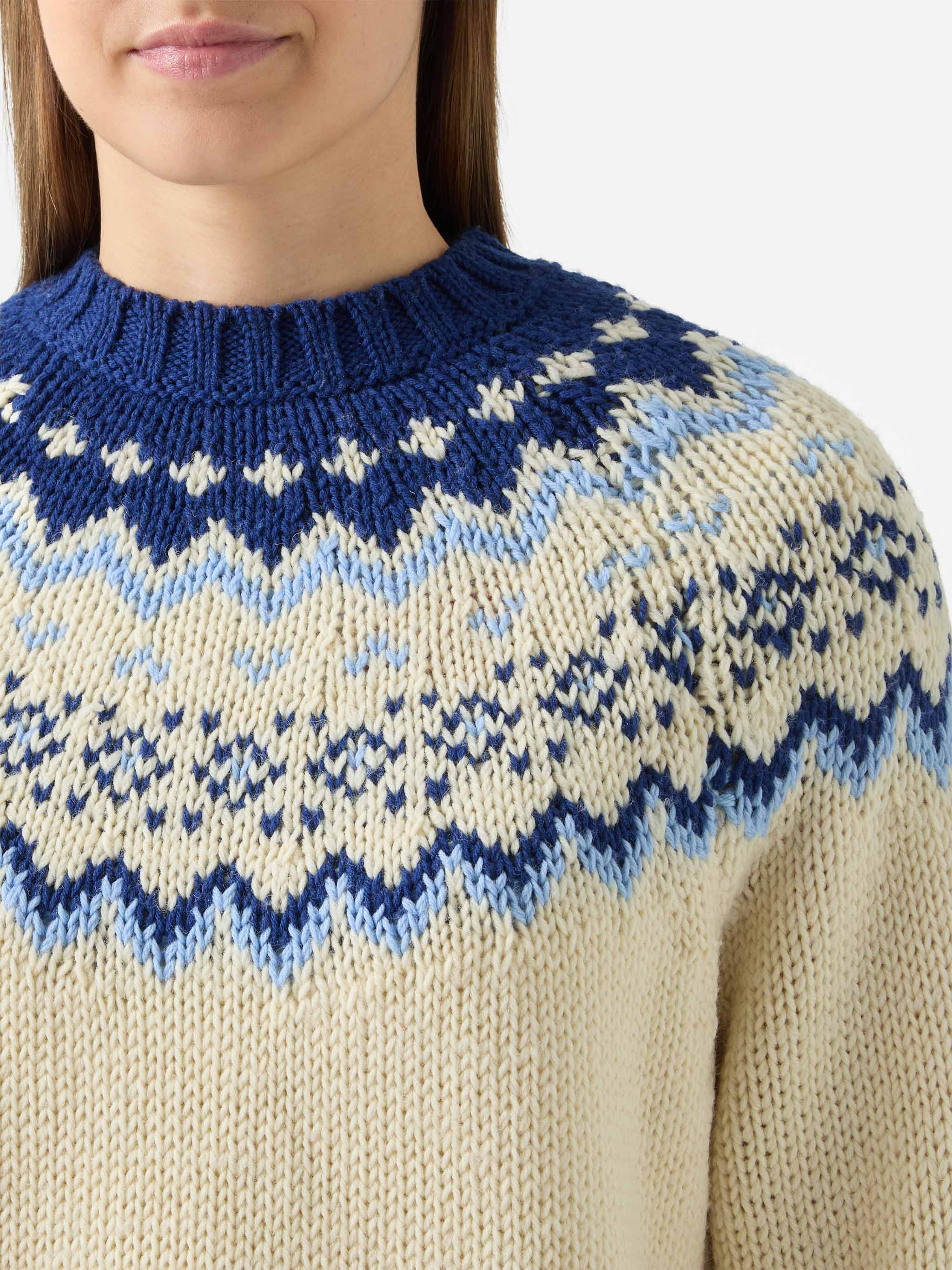 Kyla wool sweater with fair-isle jacquard and Apres Ski Lover embroidery - Image 2
