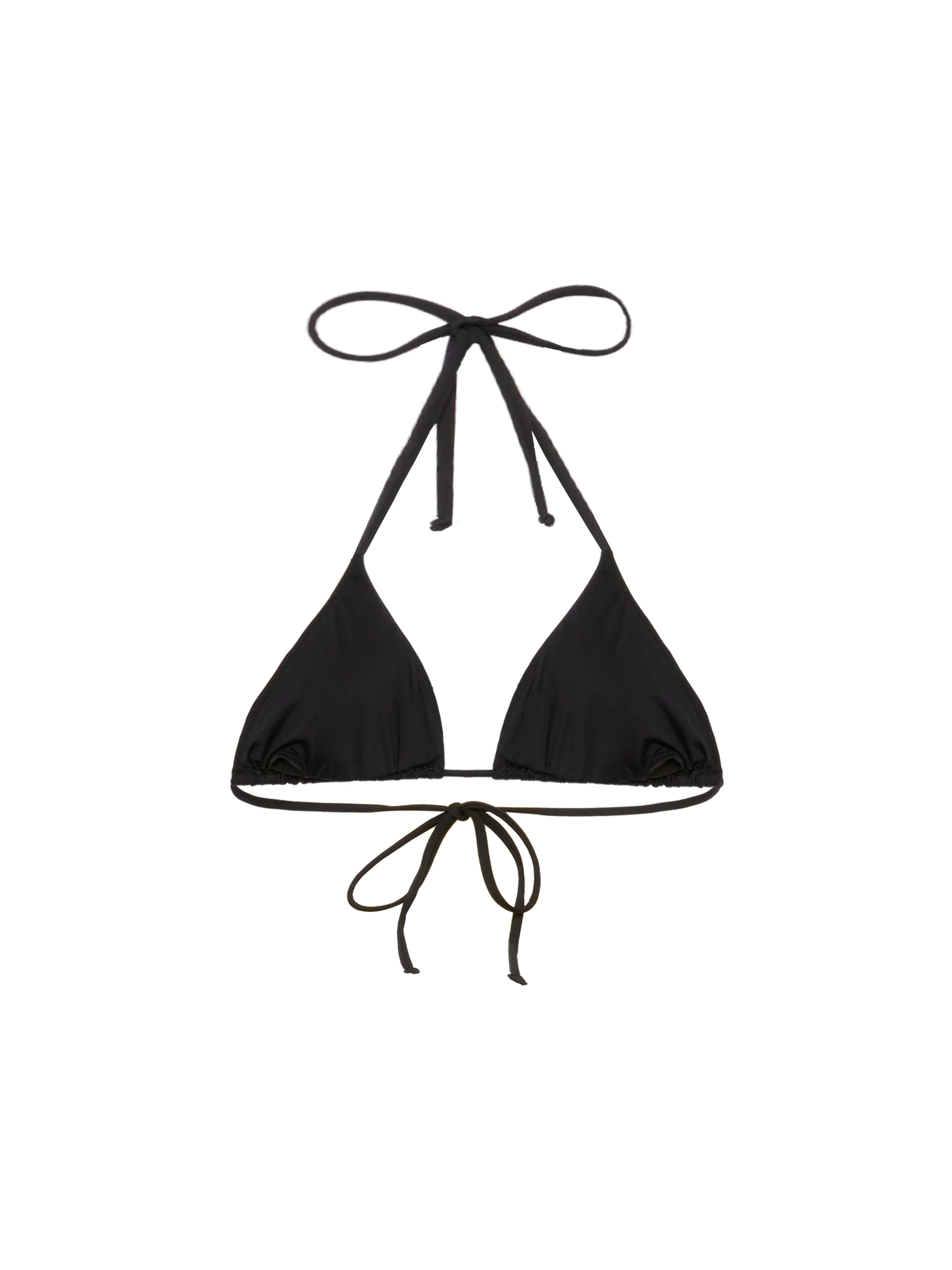 Leah black triangle top with striped rhinestone embellishment - Image 2