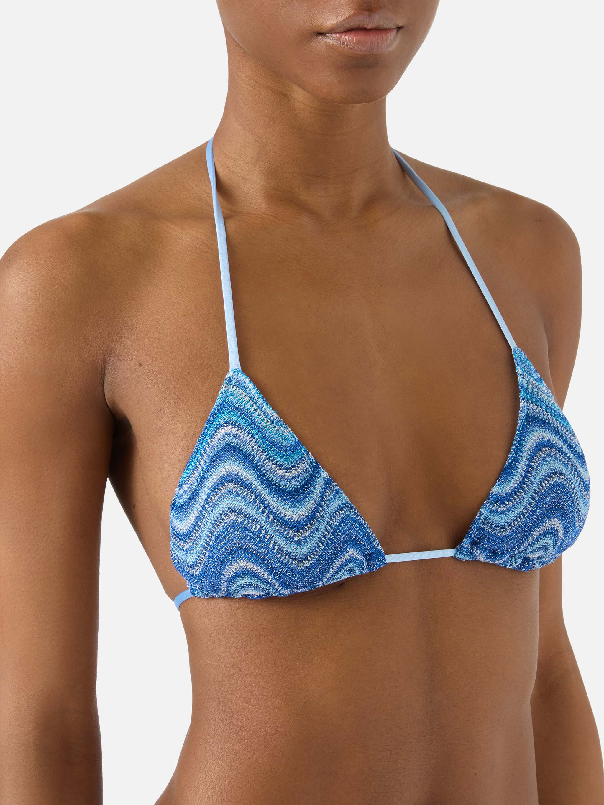 Leah Marielle blue degradé raschel bikini - Image 3