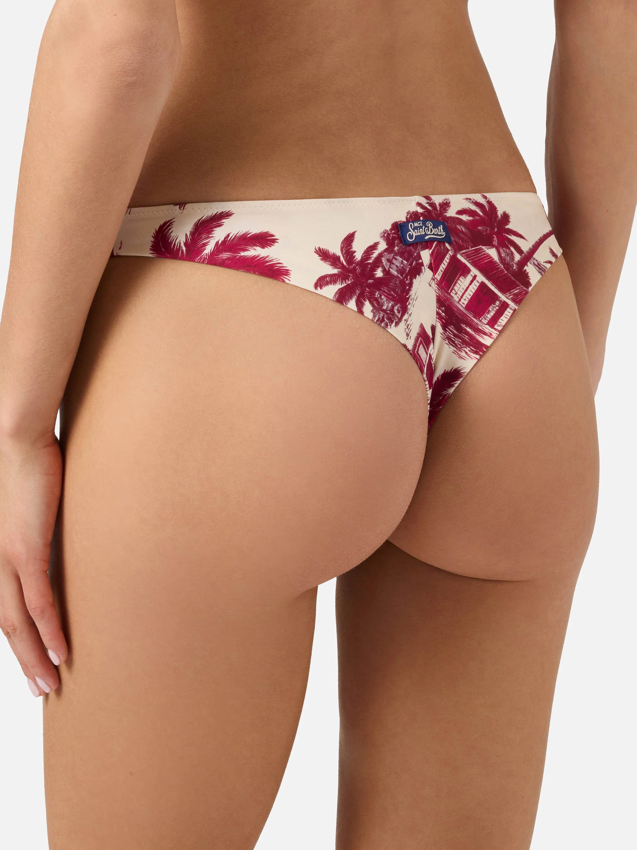 Leah Naomi bordeaux toile de jouy bikini - Image 5