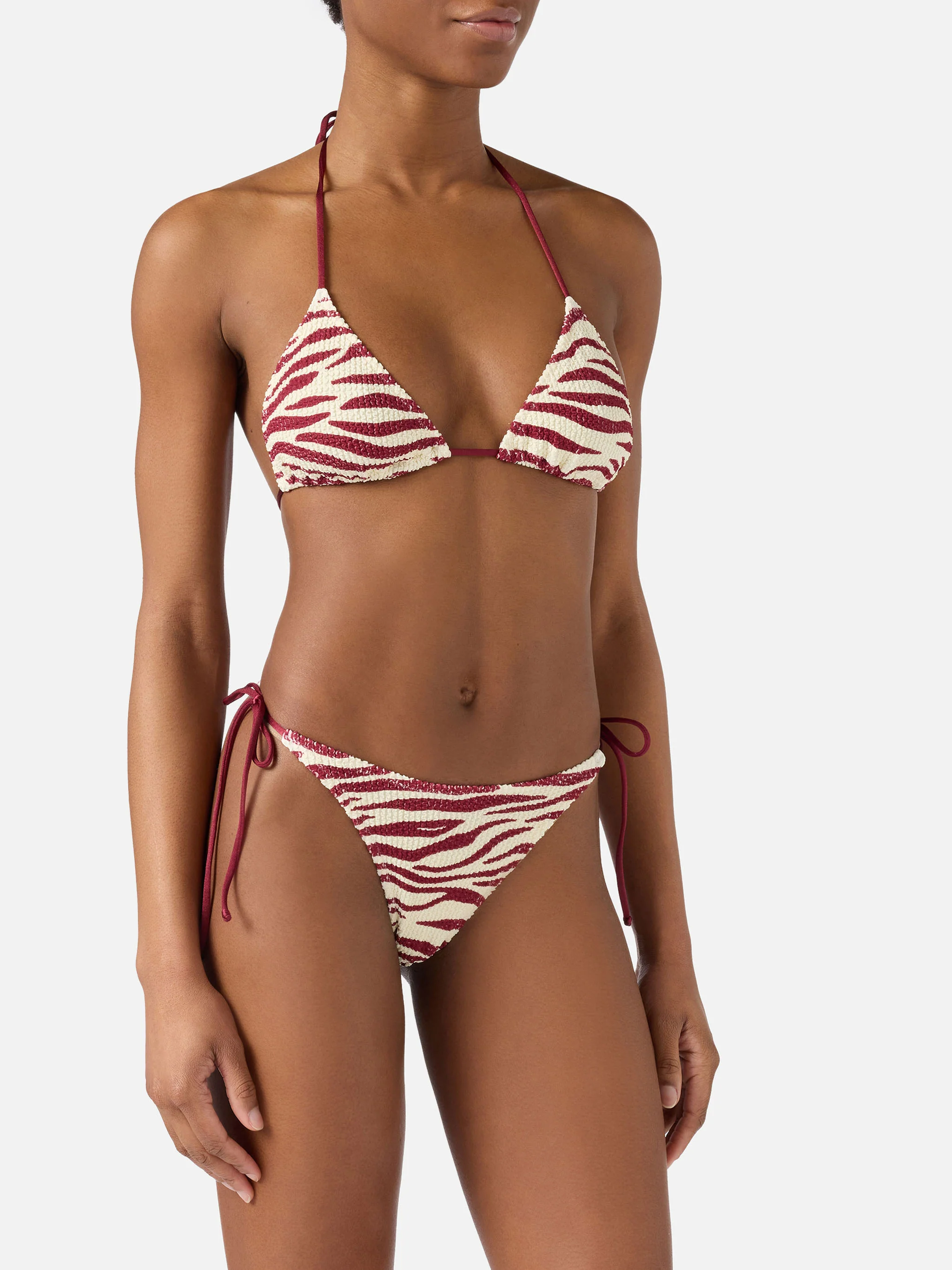 Leah Norah zebra print crinkle bikini - Image 2