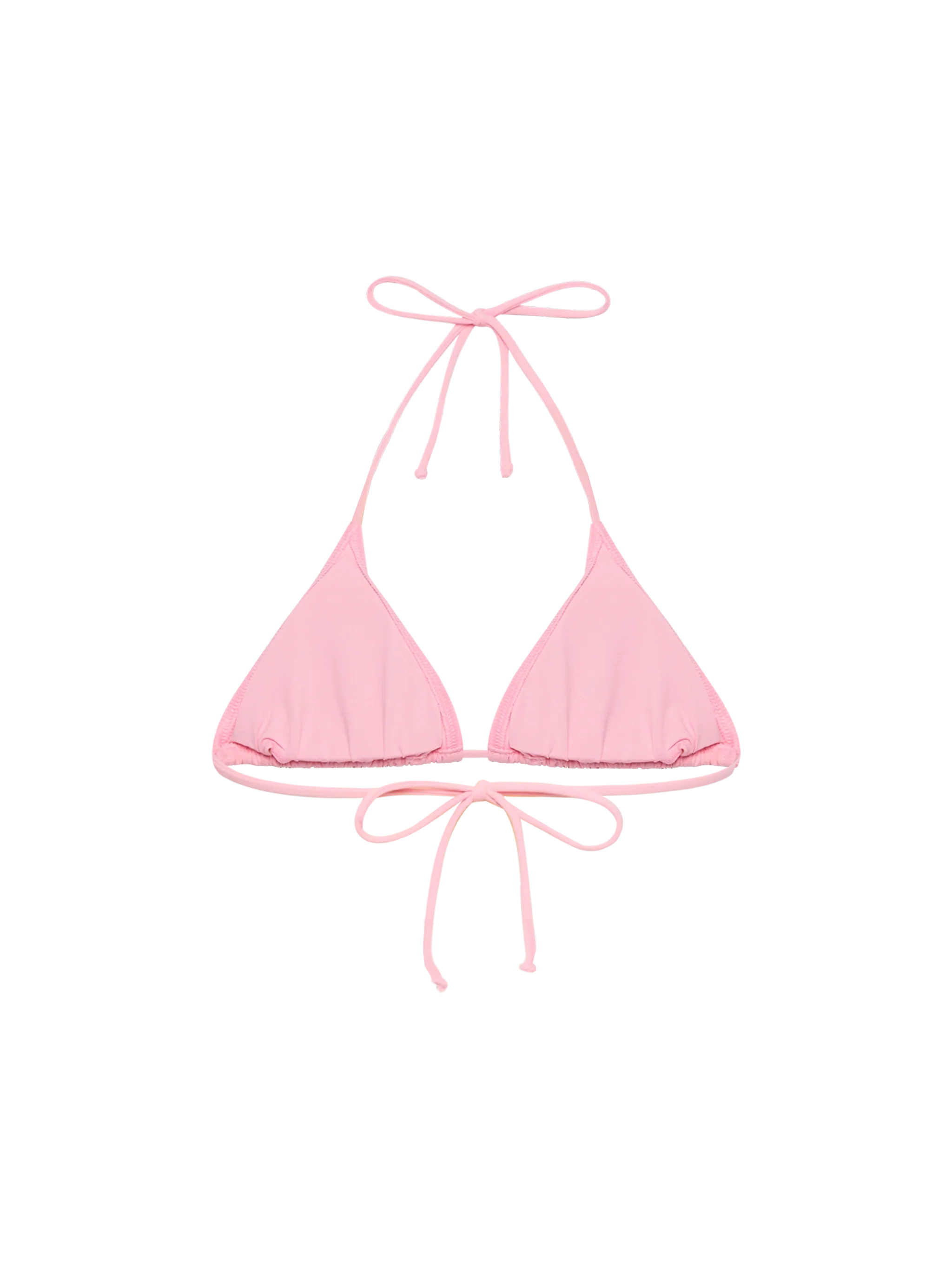 Leah pink triangle top swimsuit - Image 2