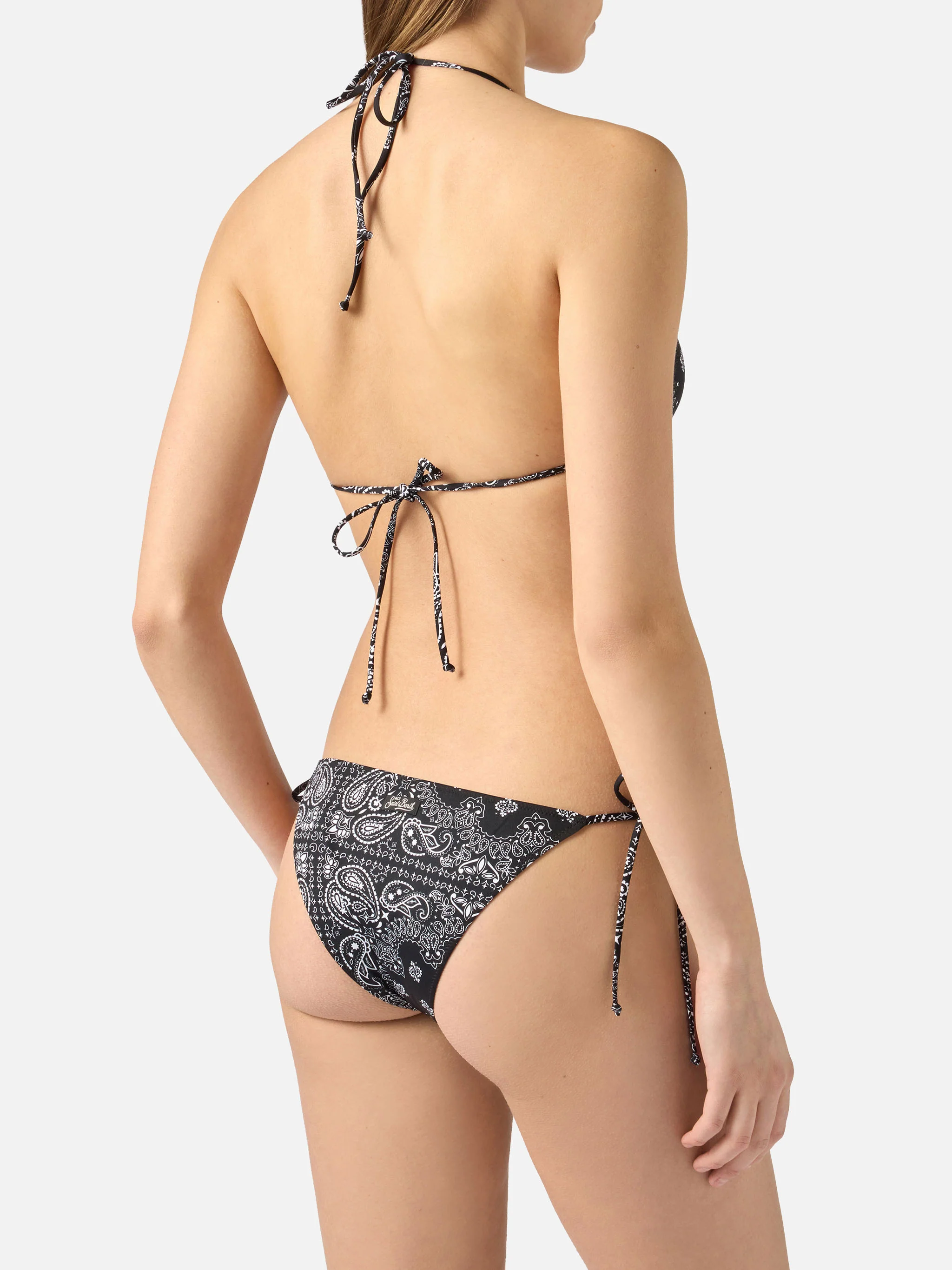 Leah Teen black bandana print bikini - Image 3